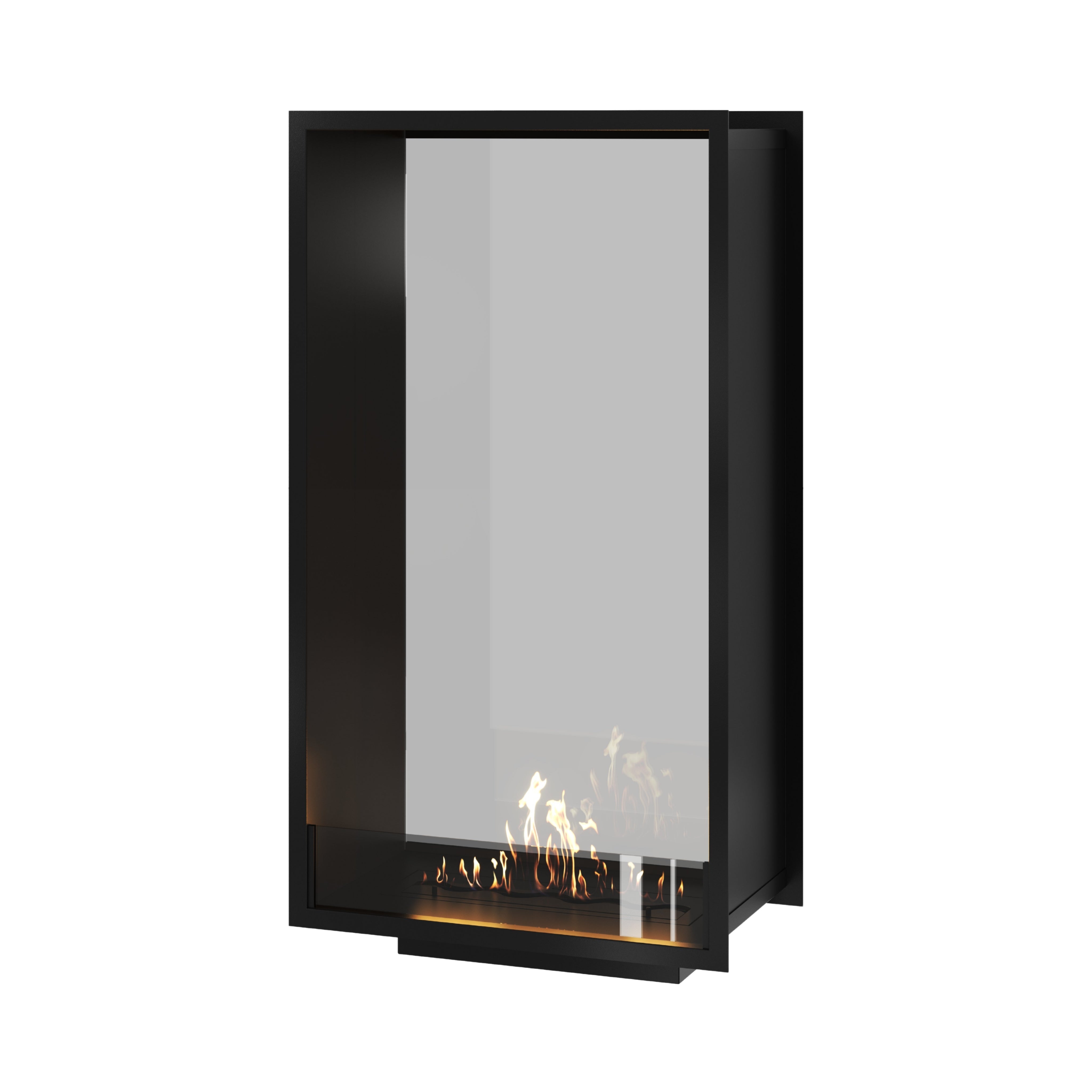 Fame Vertical Doorkijkhaard Enkel Volle Glas 70 x 140 cm – afbeelding 1