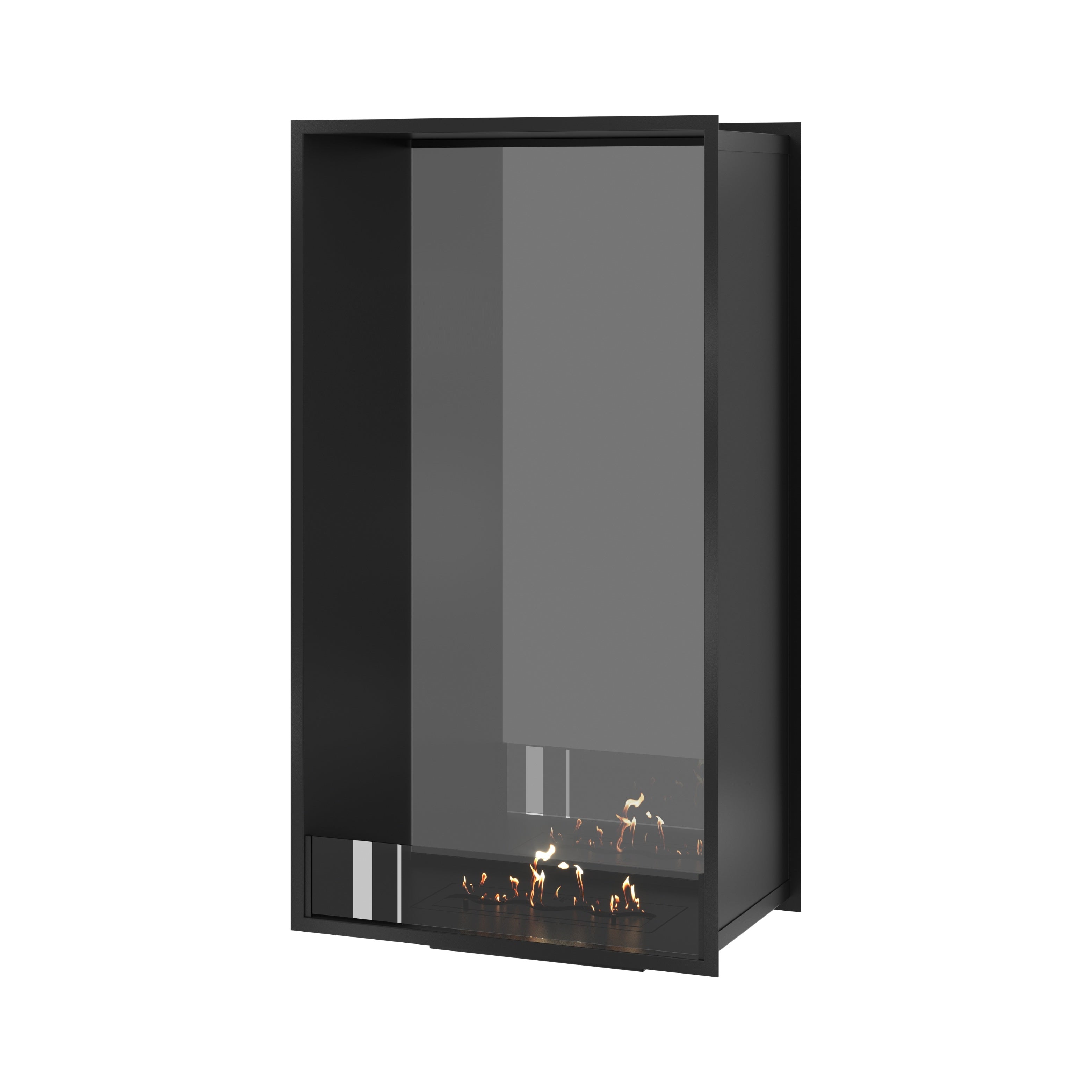 Fame Vertical Doorkijkhaard Enkel Volle Glas 70 x 140 cm – afbeelding 1