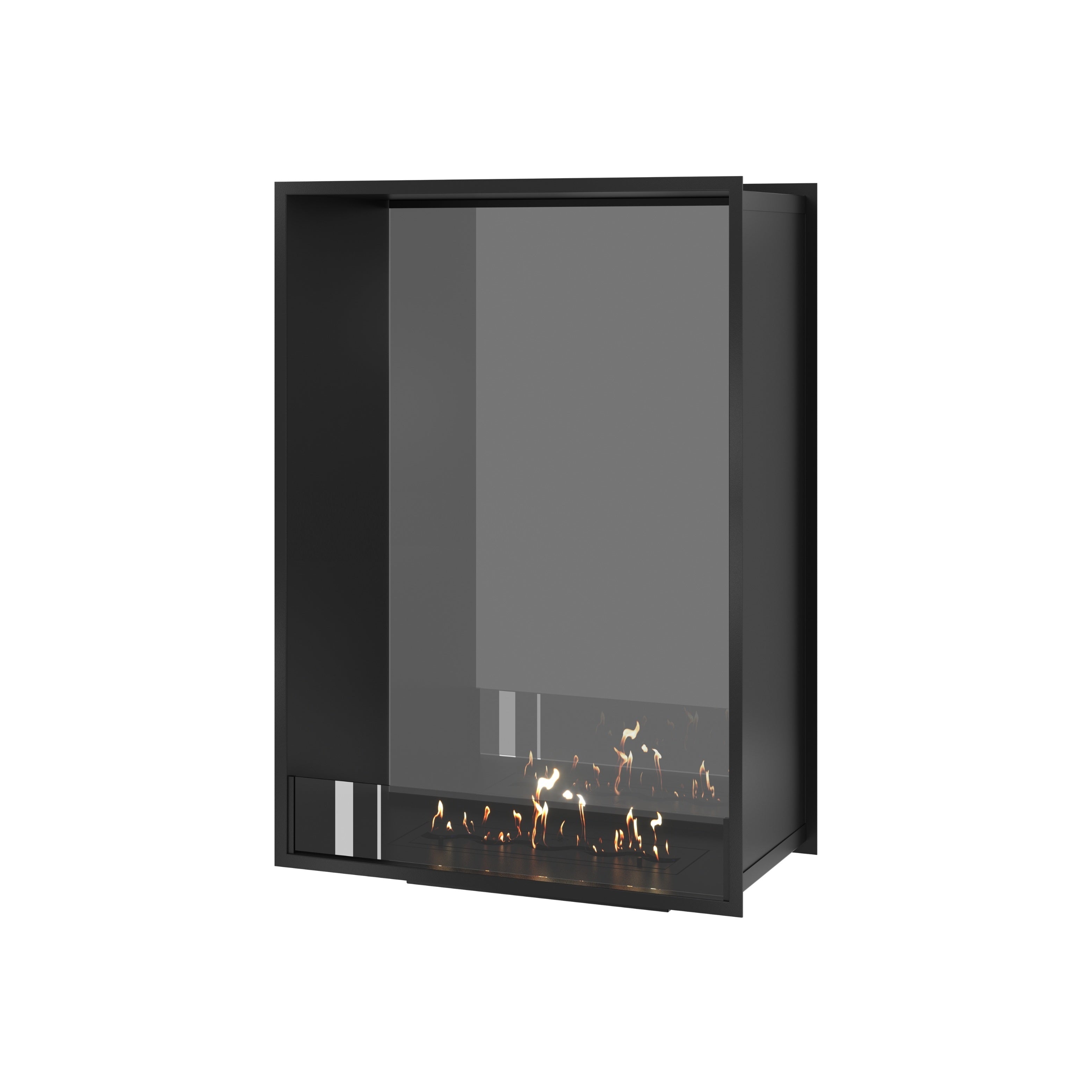 Fame Vertical Doorkijkhaard Enkel Volle Glas 80 x 100 cm – afbeelding 1