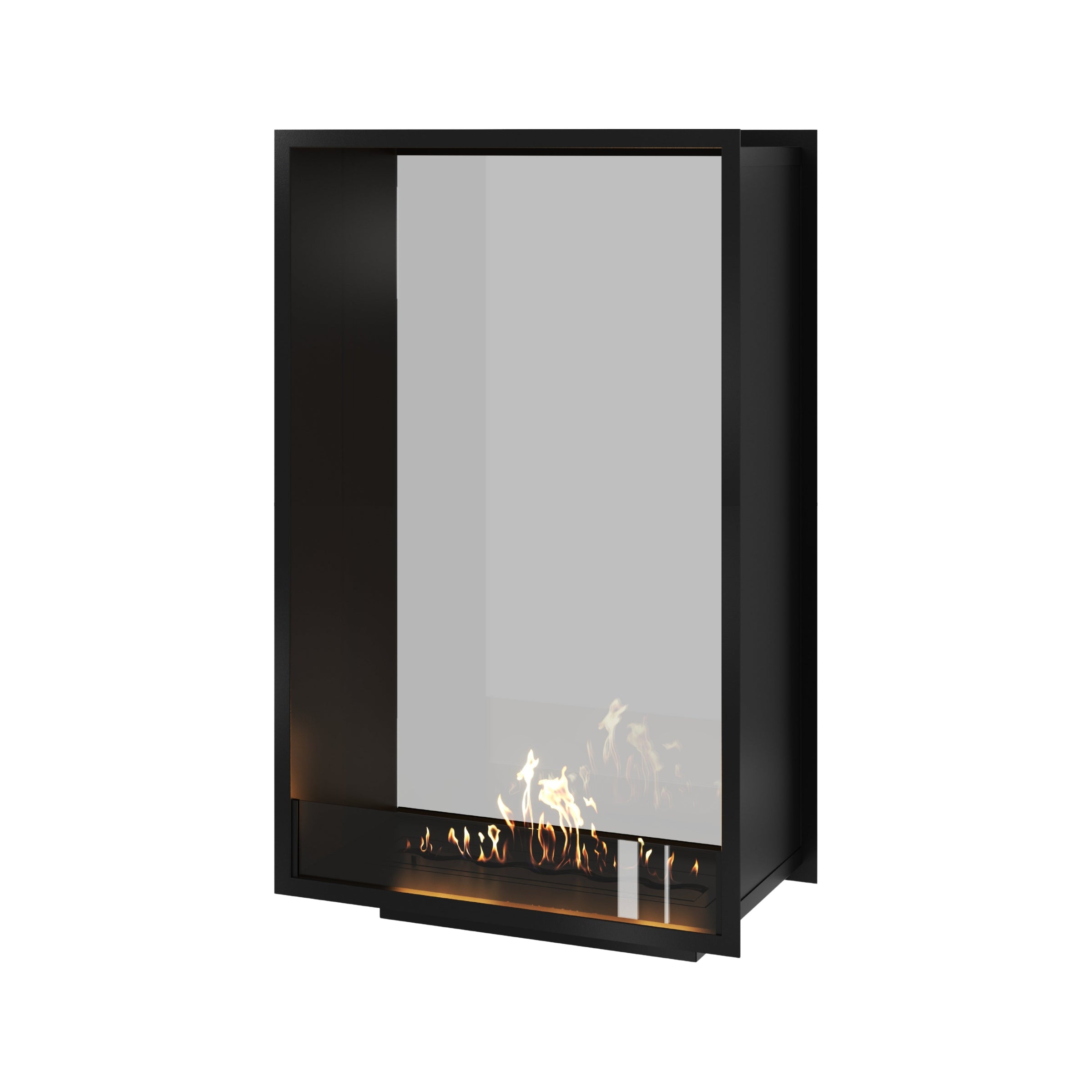 Fame Vertical Doorkijkhaard Enkel Volle Glas 80 x 120 cm – afbeelding 1