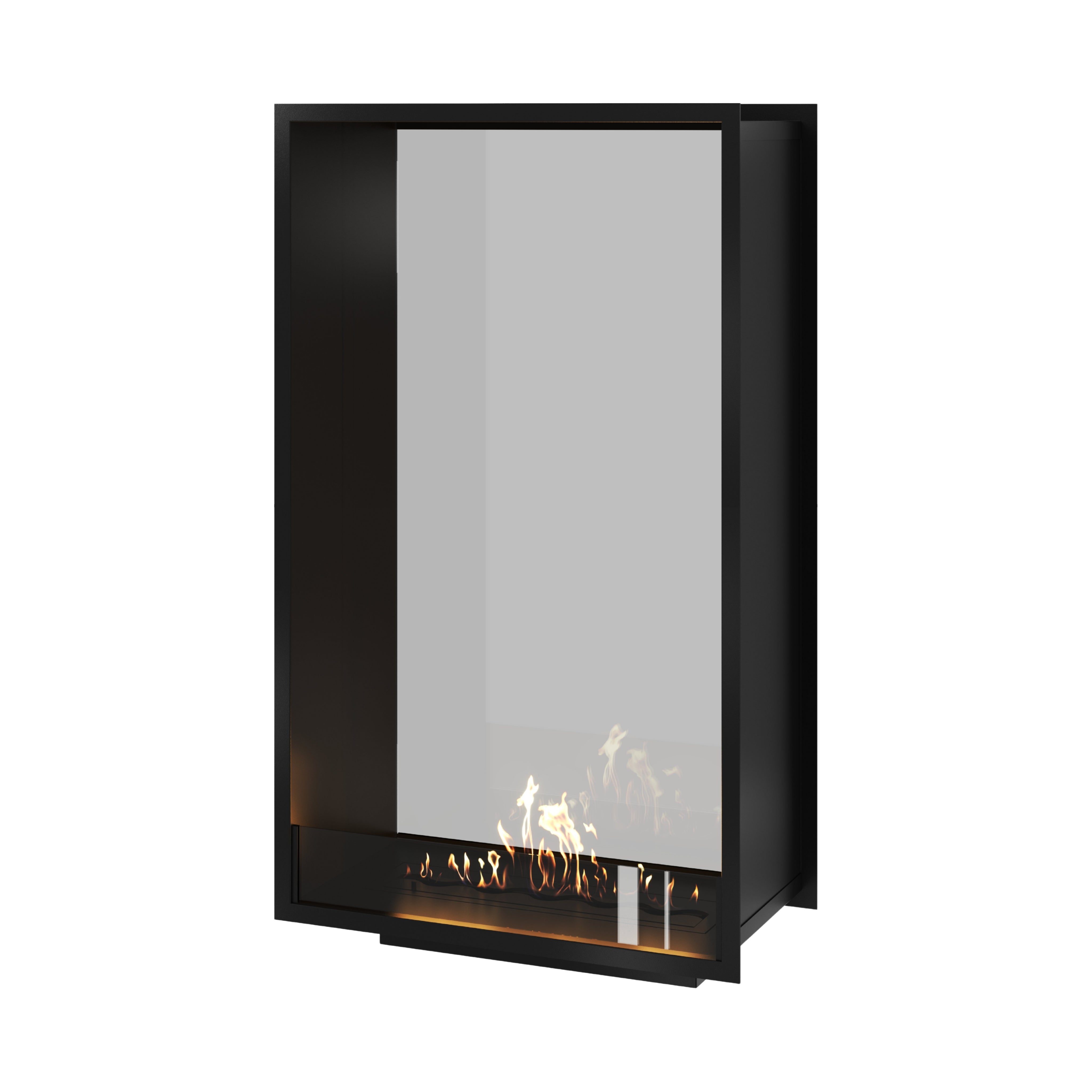 Fame Vertical Doorkijkhaard Enkel Volle Glas 80 x 140 cm – afbeelding 1