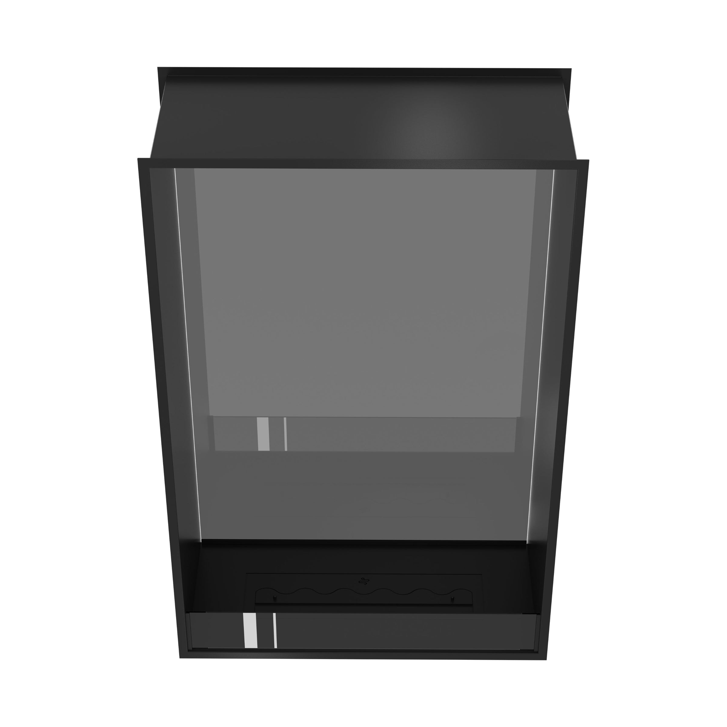 Fame Vertical Doorkijkhaard Enkel Volle Glas 90 x 100 cm – afbeelding 5