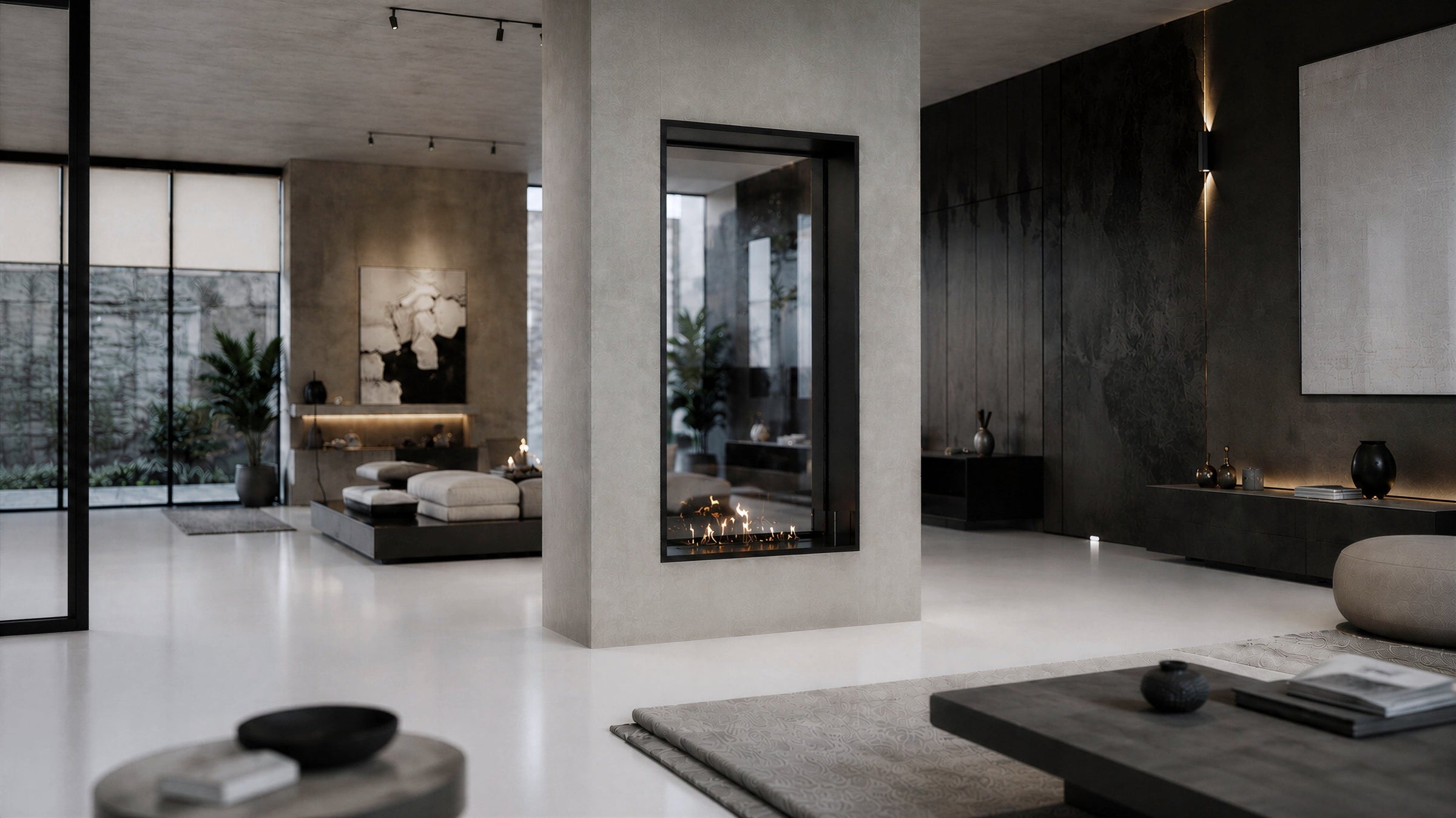 Fame Vertical Doorkijkhaard Enkel Volle Glas 90 x 100 cm – afbeelding 3