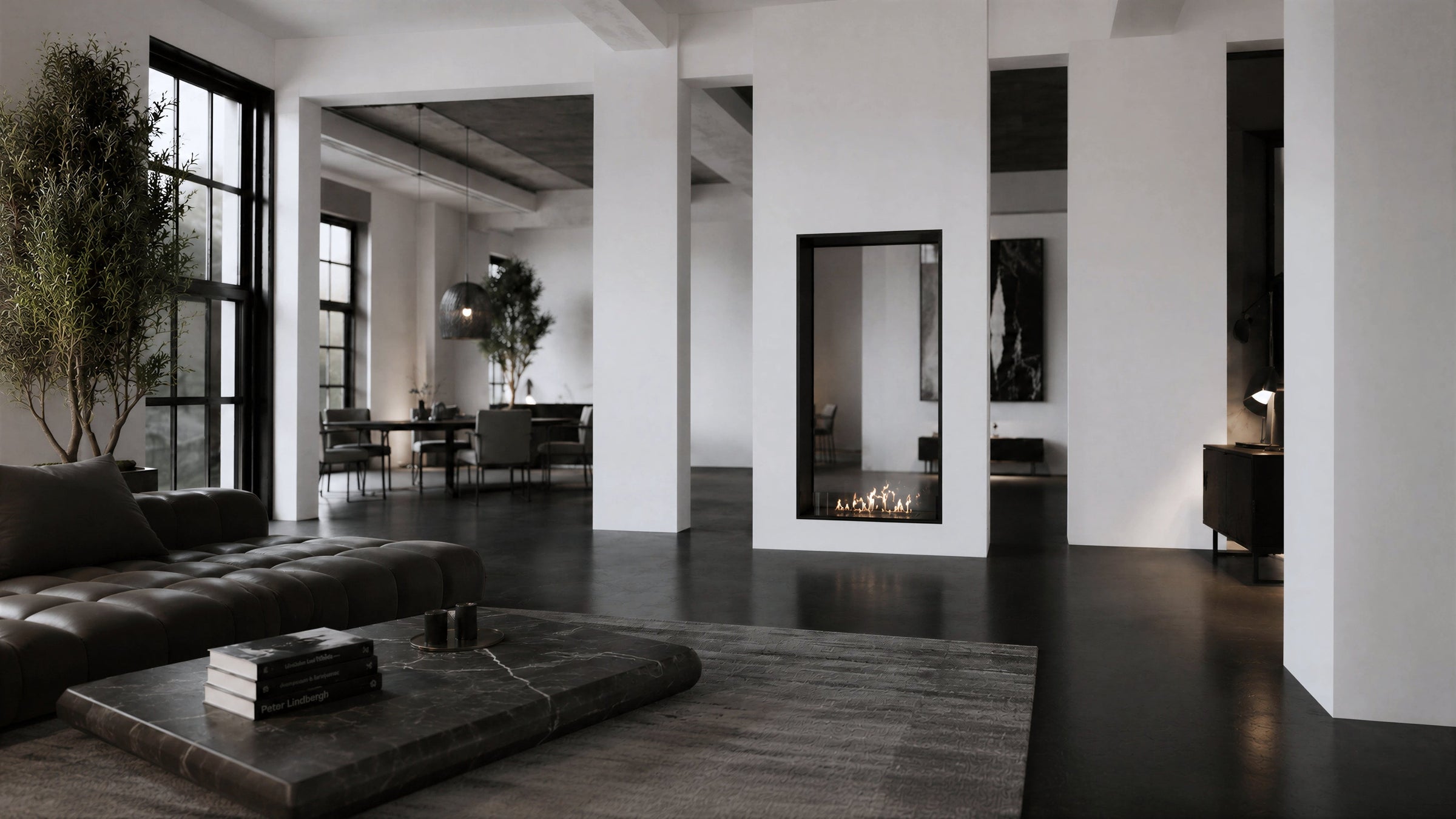 Fame Vertical Doorkijkhaard Enkel Volle Glas 90 x 120 cm – afbeelding 3