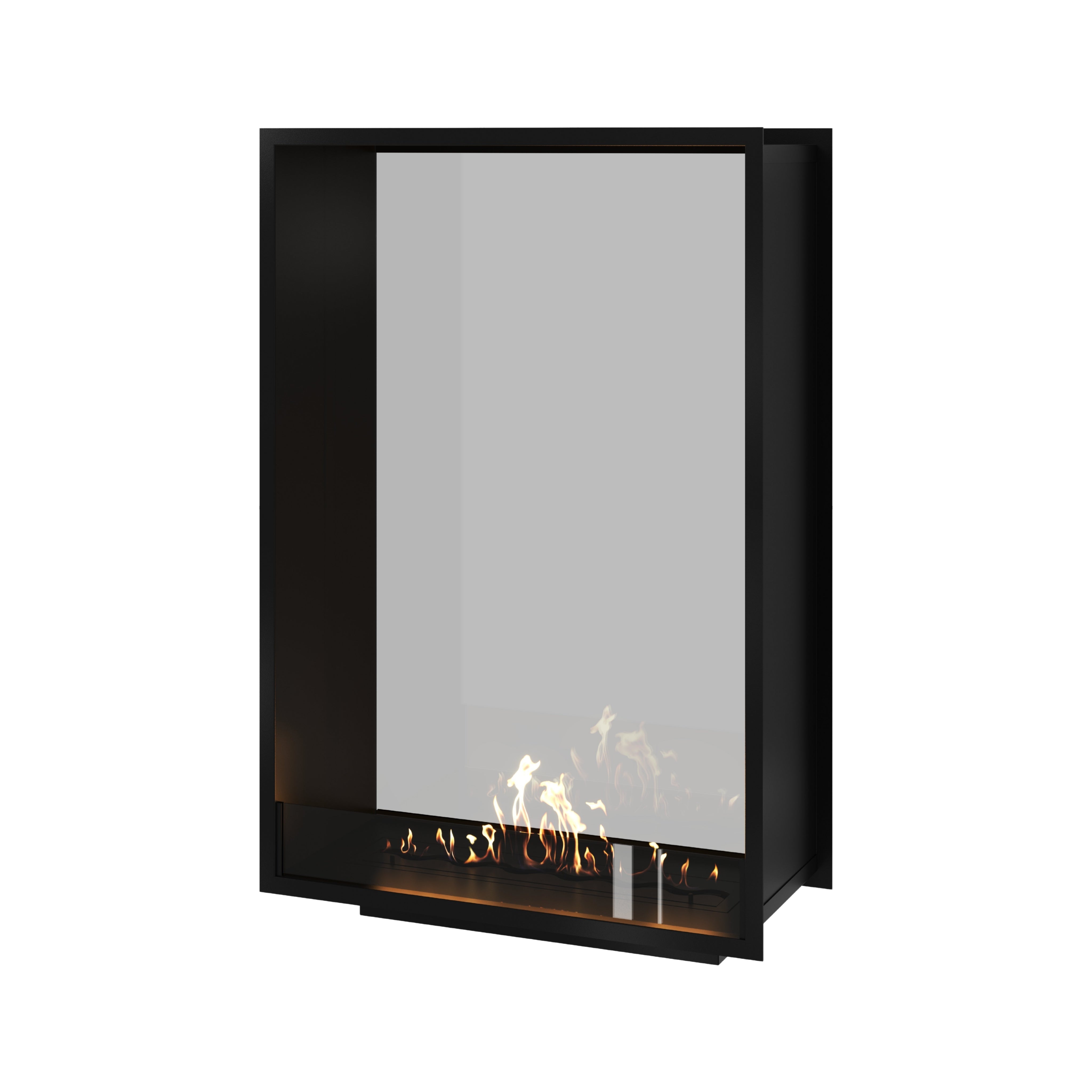 Fame Vertical Doorkijkhaard Enkel Volle Glas 90 x 120 cm – afbeelding 1