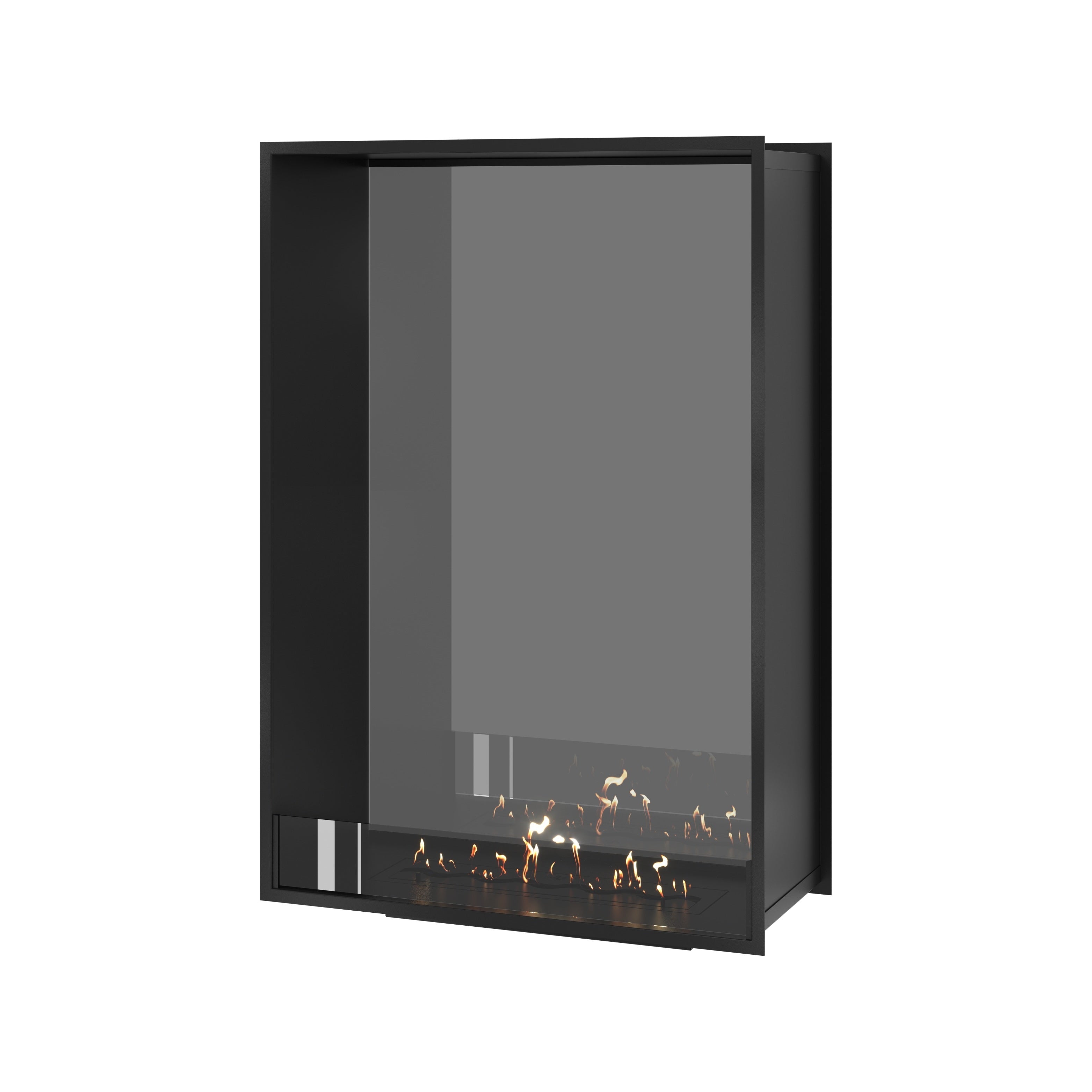 Fame Vertical Doorkijkhaard Enkel Volle Glas 90 x 120 cm – afbeelding 1