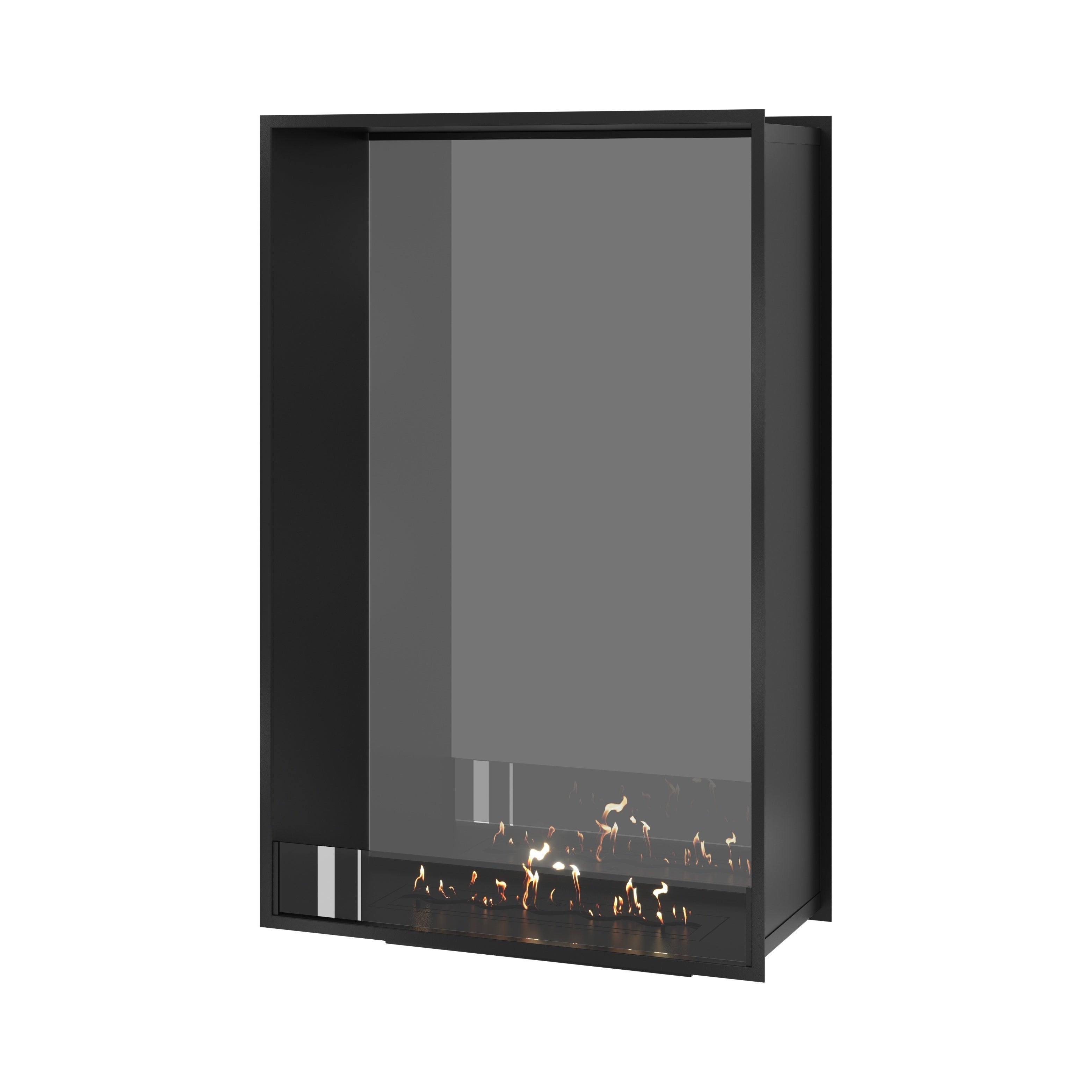 Fame Vertical Doorkijkhaard Enkel Volle Glas 90 x 140 cm – afbeelding 1