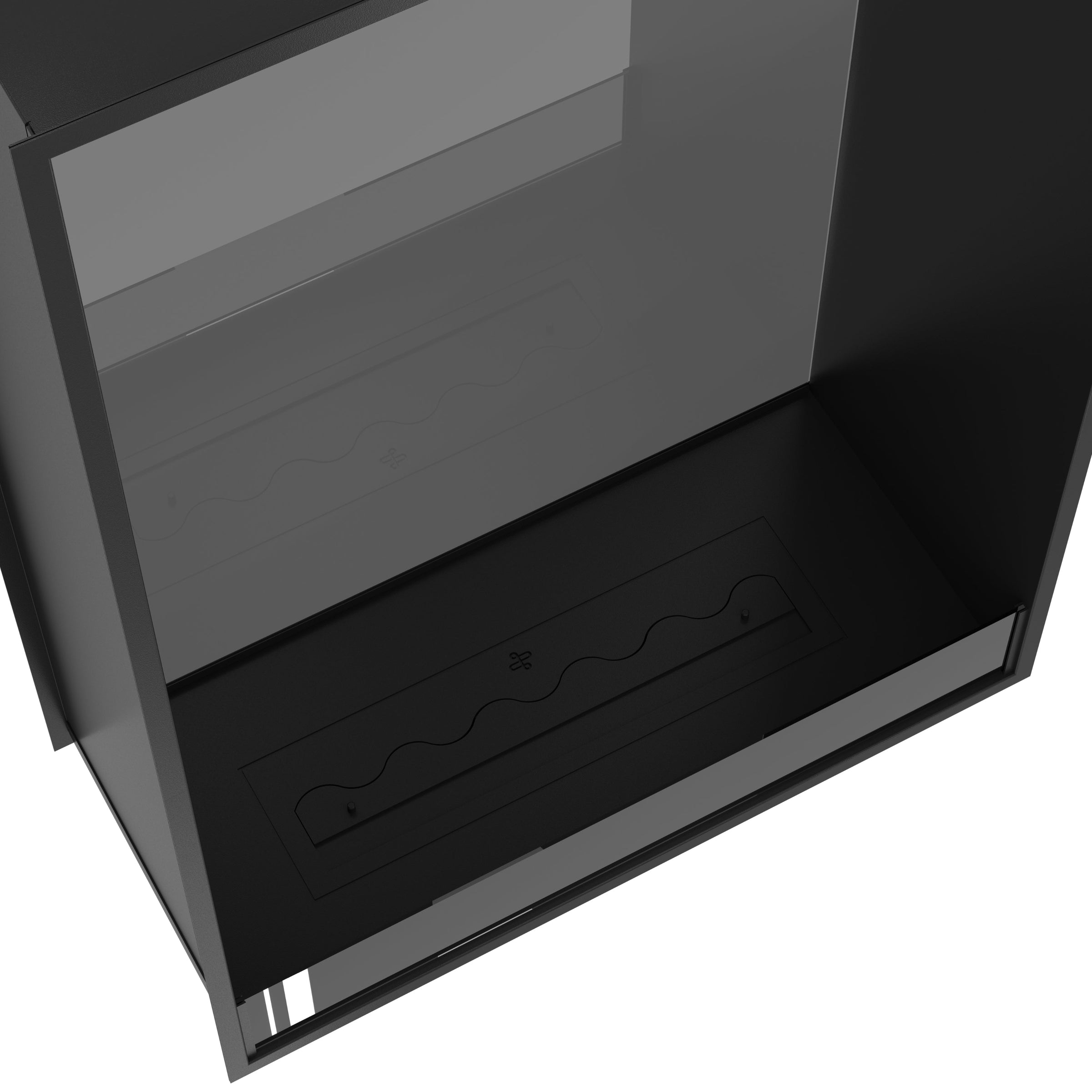 Fame Vertical Doorkijkhaard Enkel Volle Glas 90 x 160 cm – afbeelding 4