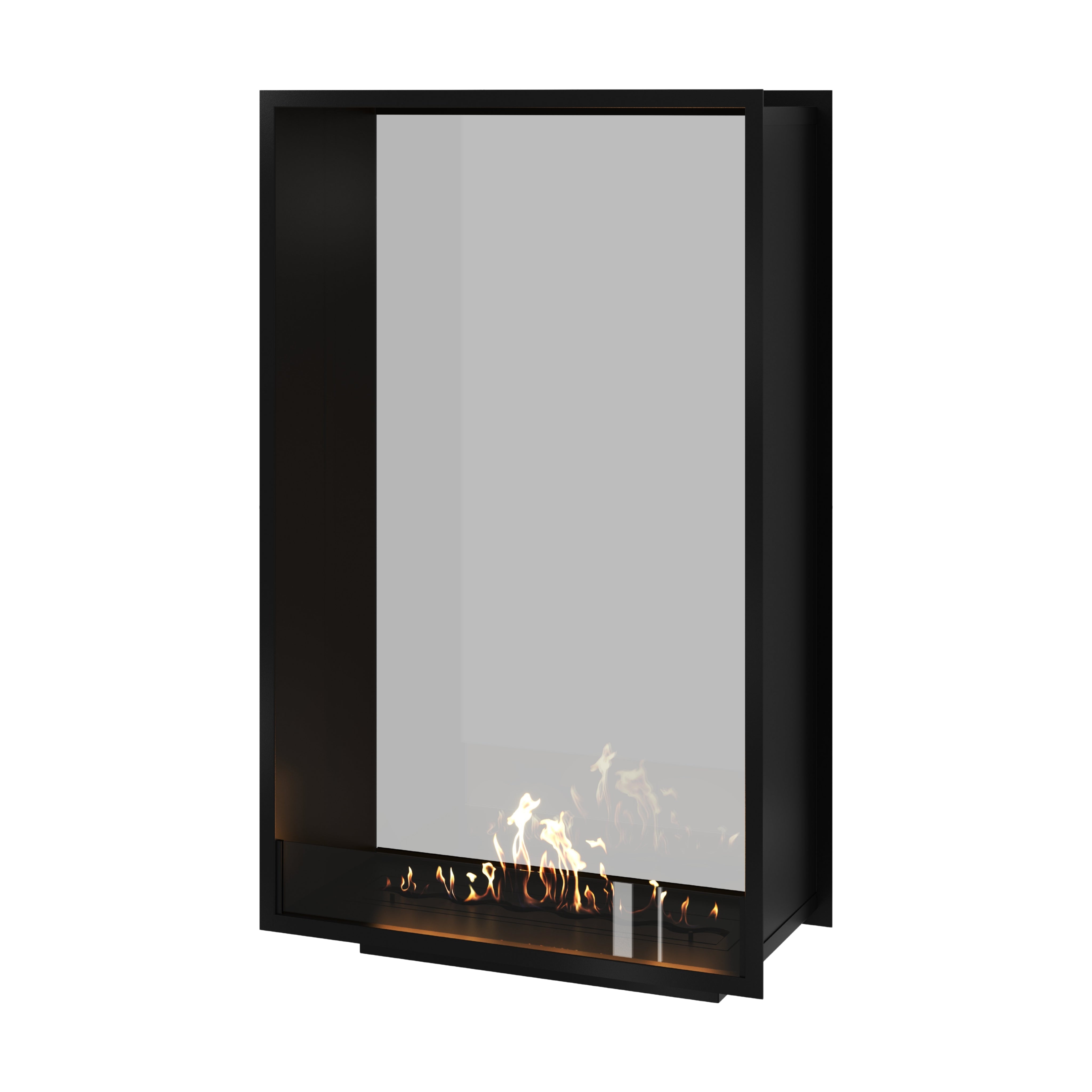 Fame Vertical Doorkijkhaard Enkel Volle Glas 90 x 160 cm – afbeelding 1