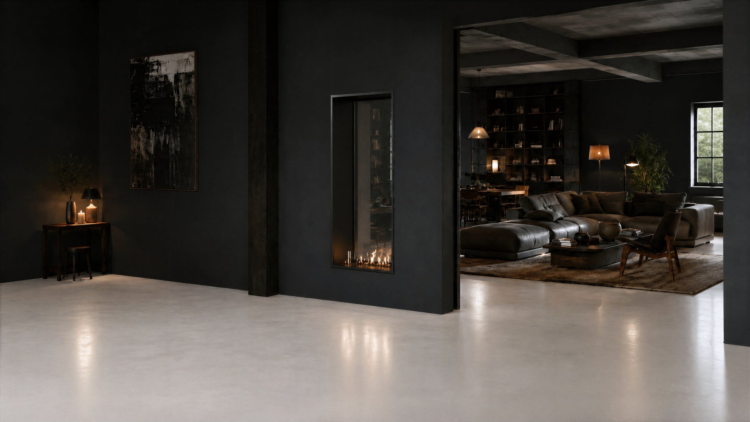 Fame Vertical Doorkijkhaard Enkel Volle Glas 90 x 200 cm – afbeelding 3