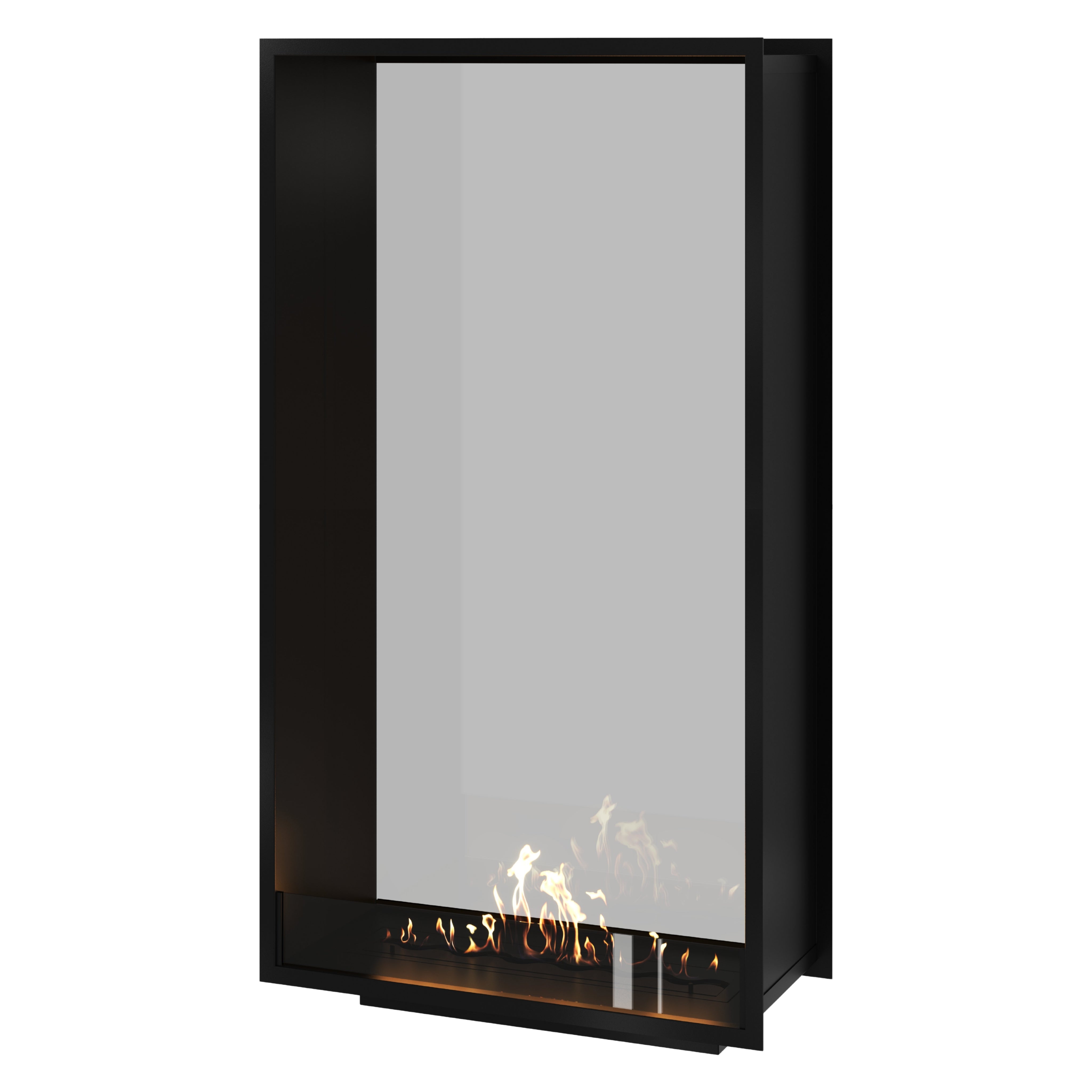 Fame Vertical Doorkijkhaard Enkel Volle Glas 90 x 200 cm – afbeelding 1