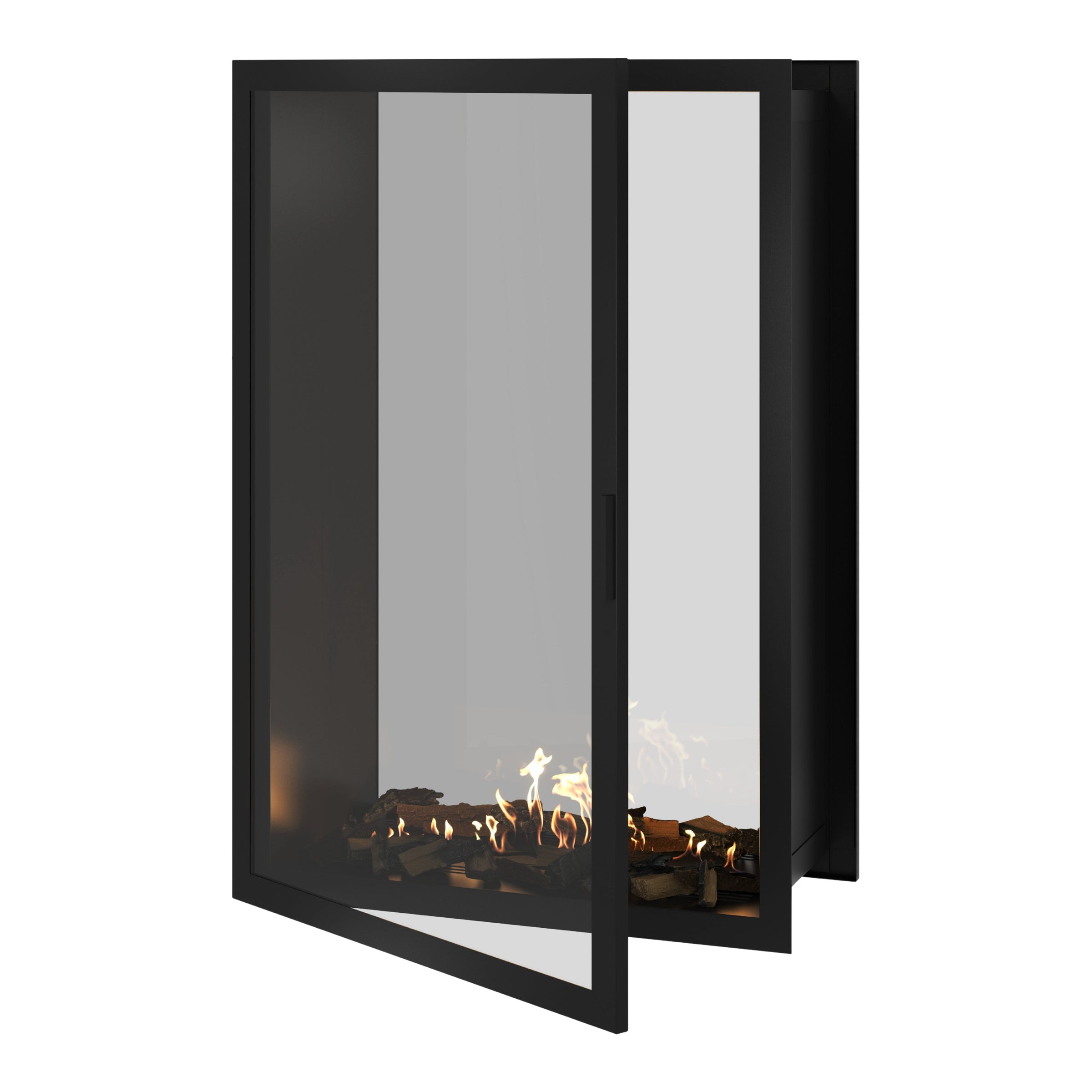 Fame Vertical Doorkijkhaard Met Volle Glas 100 x 140 cm – afbeelding 1