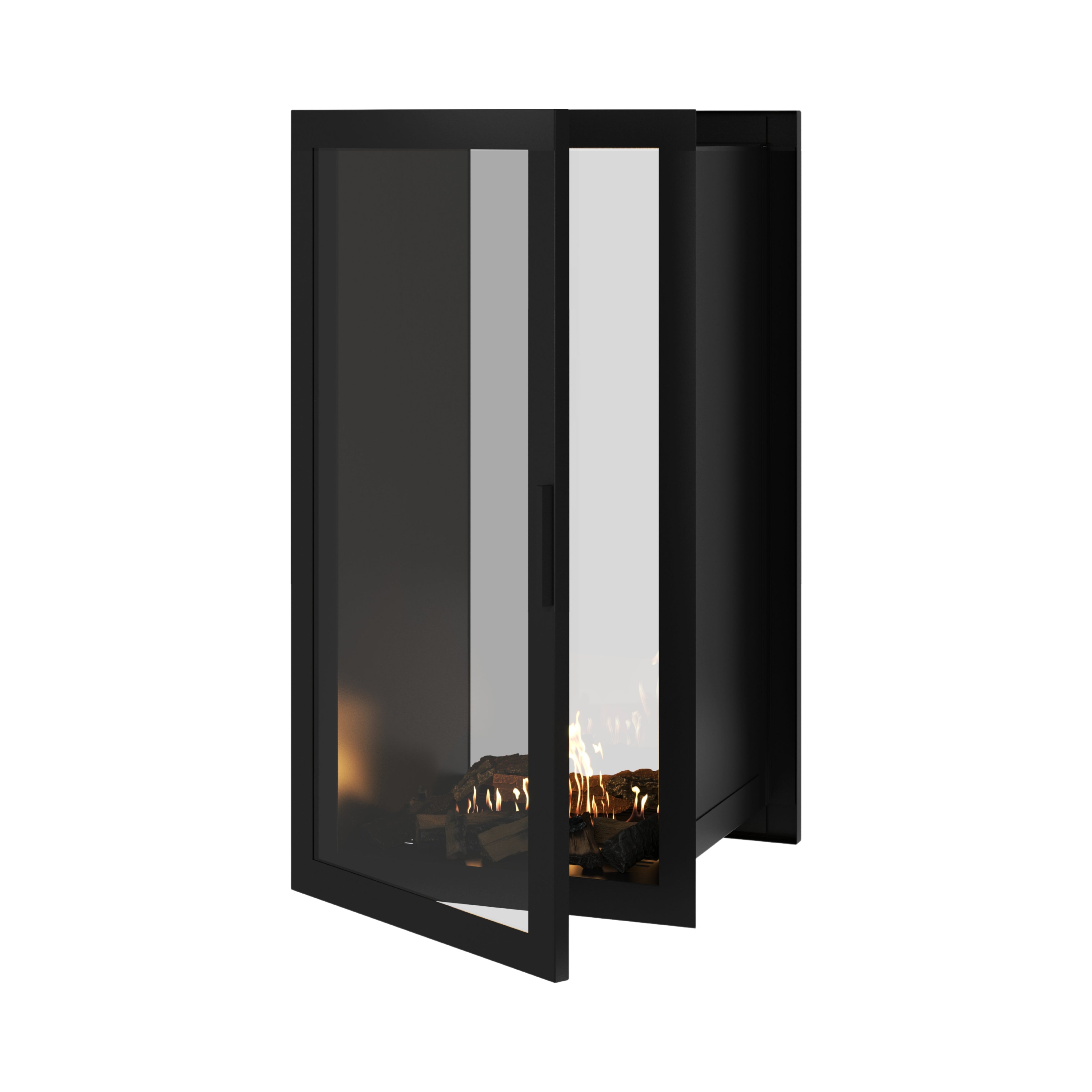 Fame Vertical Doorkijkhaard Met Volle Glas 60 x 120 cm – afbeelding 1