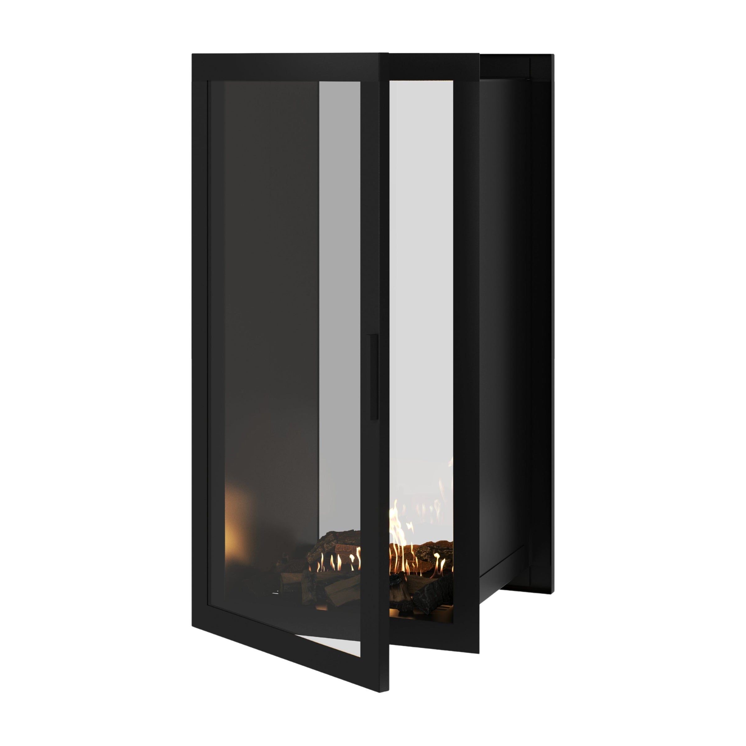 Fame Vertical Doorkijkhaard Met Volle Glas 60 x 140 cm – afbeelding 1
