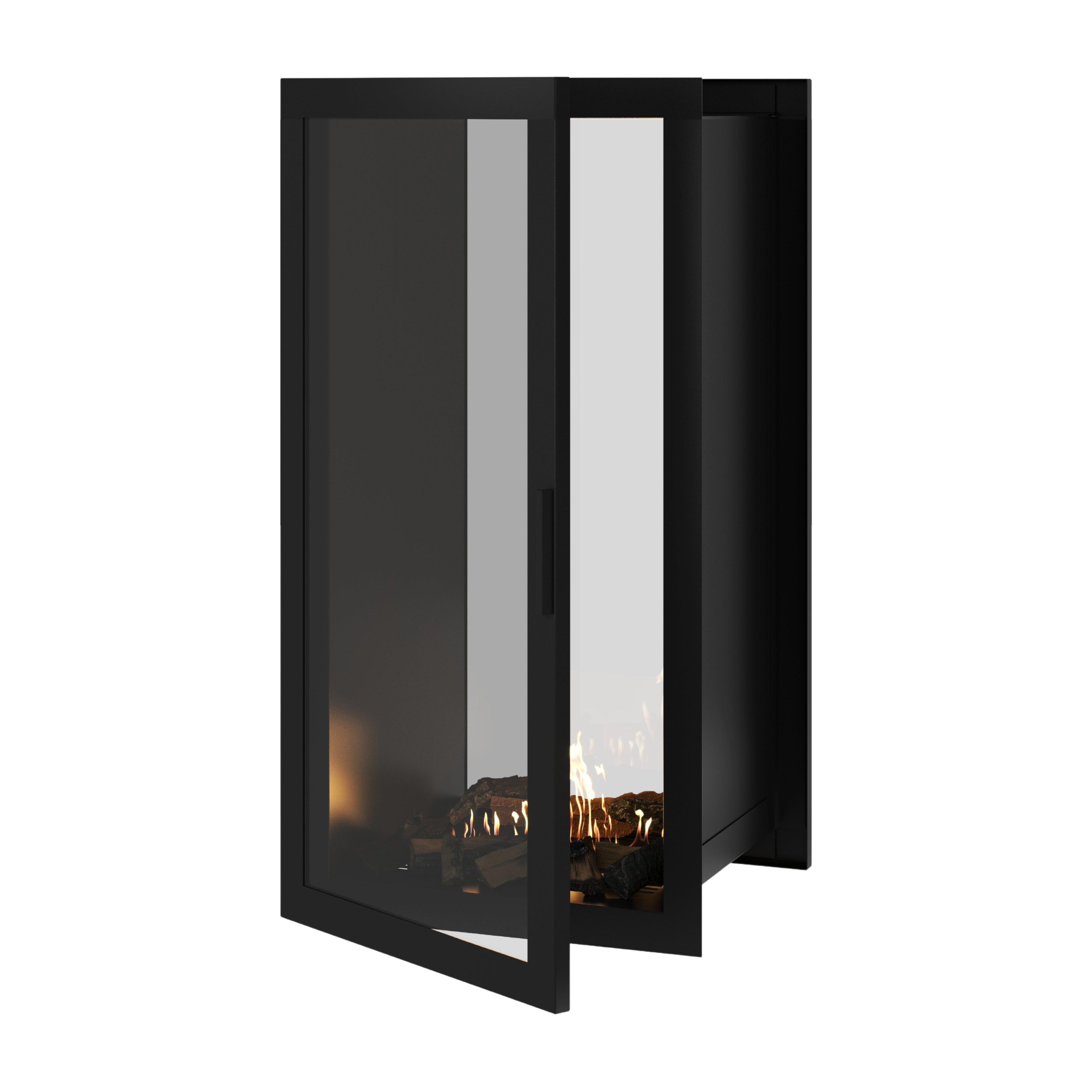 Fame Vertical Doorkijkhaard Met Volle Glas 60 x 140 cm – afbeelding 1