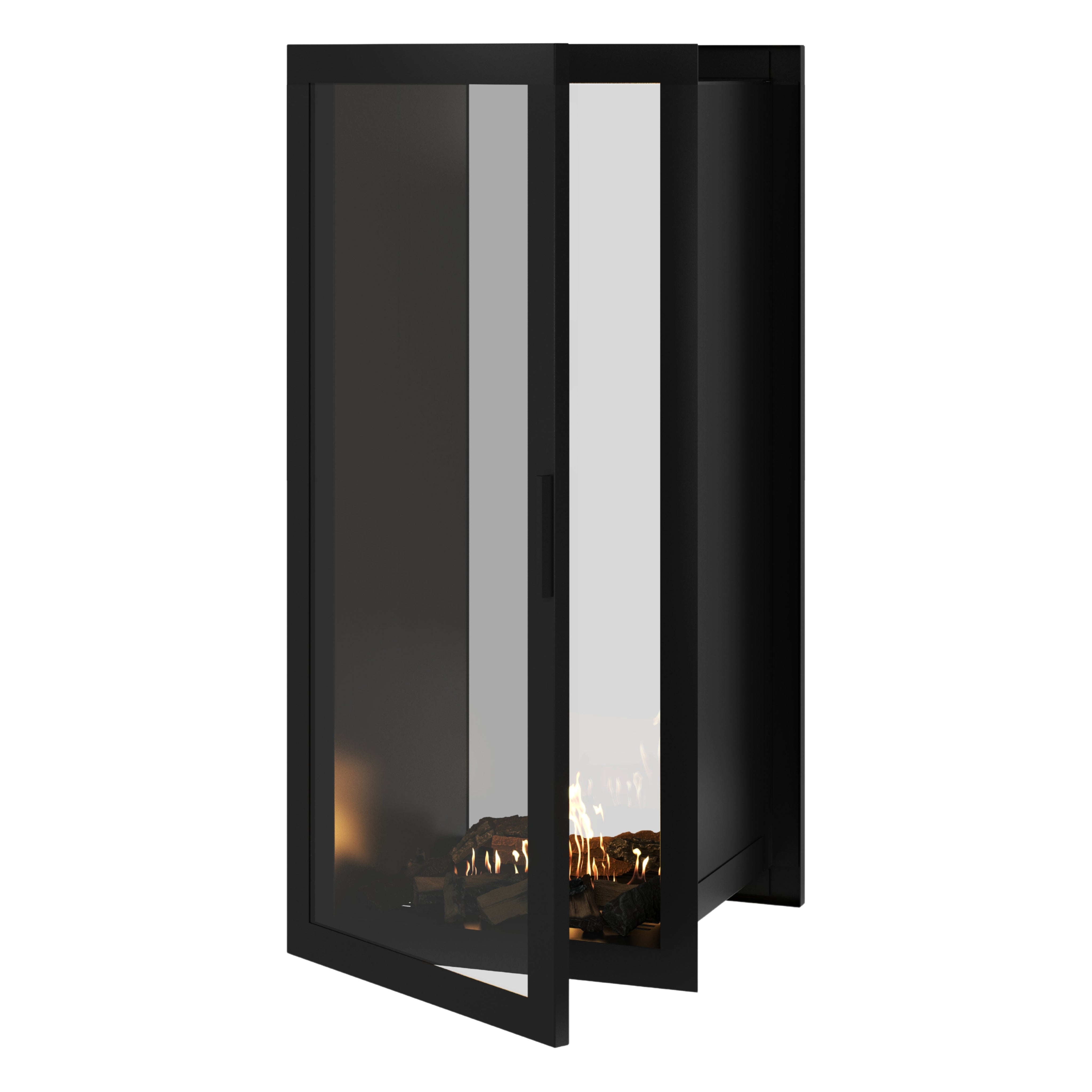 Fame Vertical Doorkijkhaard Met Volle Glas 60 x 180 cm – afbeelding 1
