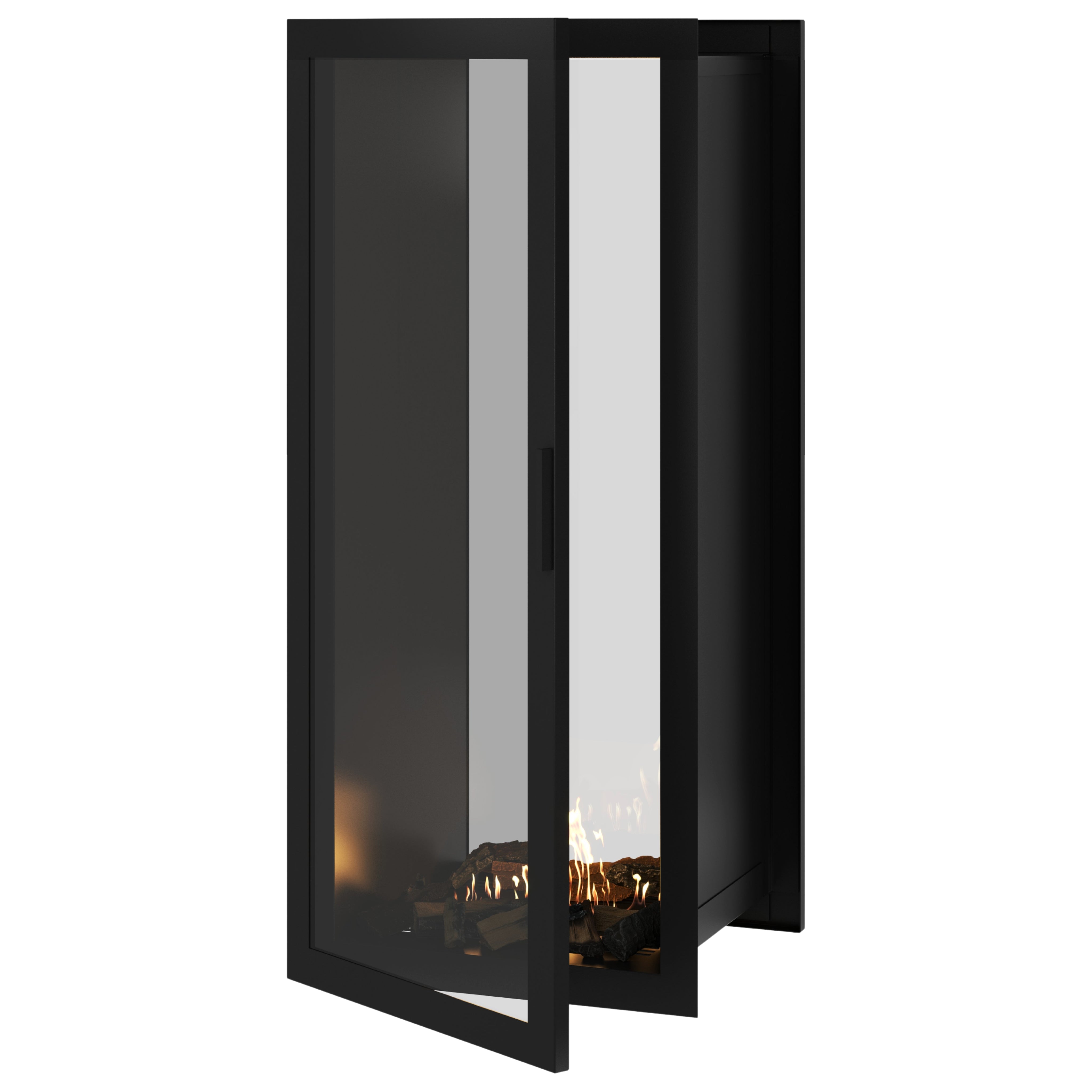 Fame Vertical Doorkijkhaard Met Volle Glas 60 x 200 cm – afbeelding 1