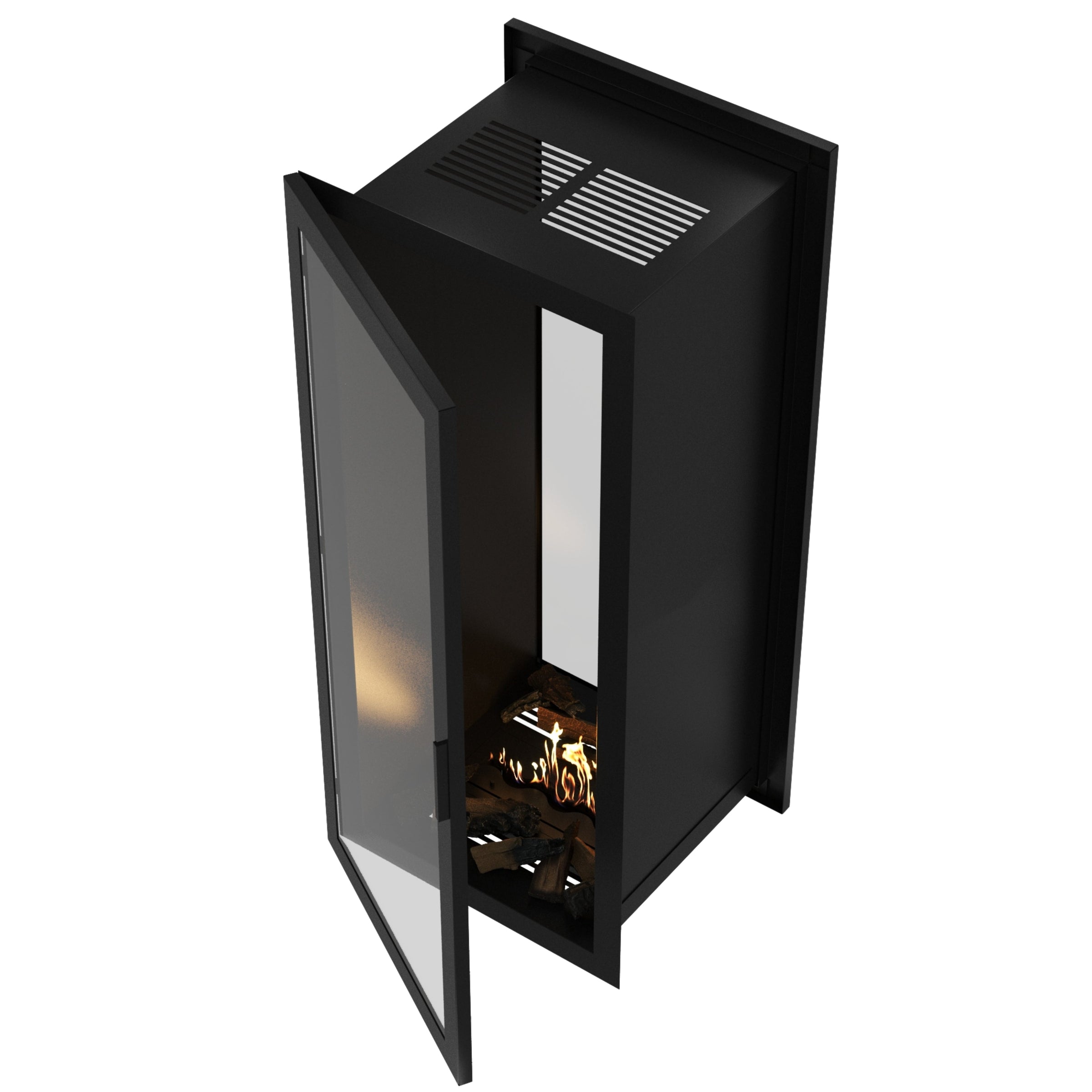 Fame Vertical Doorkijkhaard Met Volle Glas 70 x 120 cm – afbeelding 7
