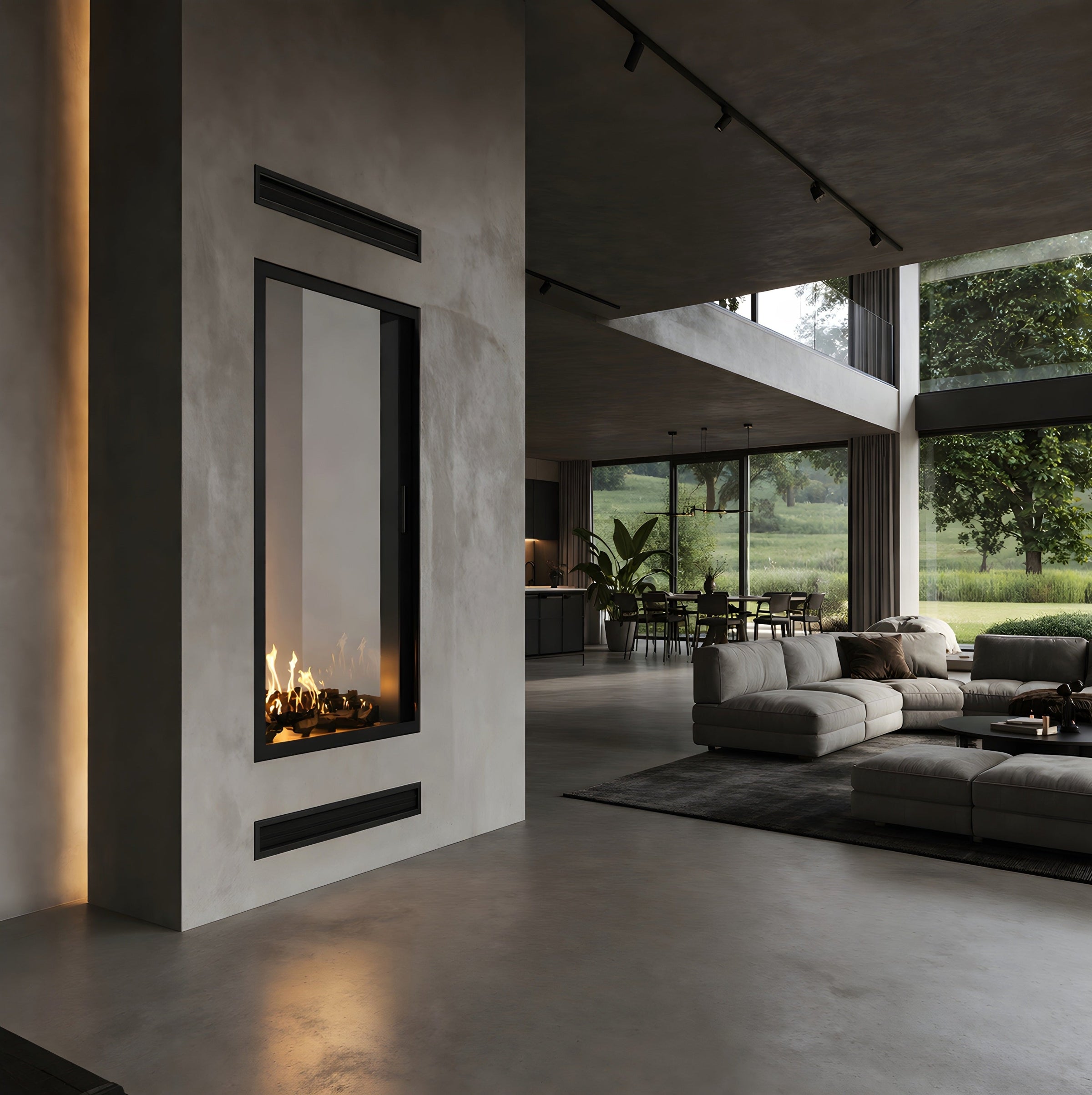 Fame Vertical Doorkijkhaard Met Volle Glas 80 x 100 cm – afbeelding 2
