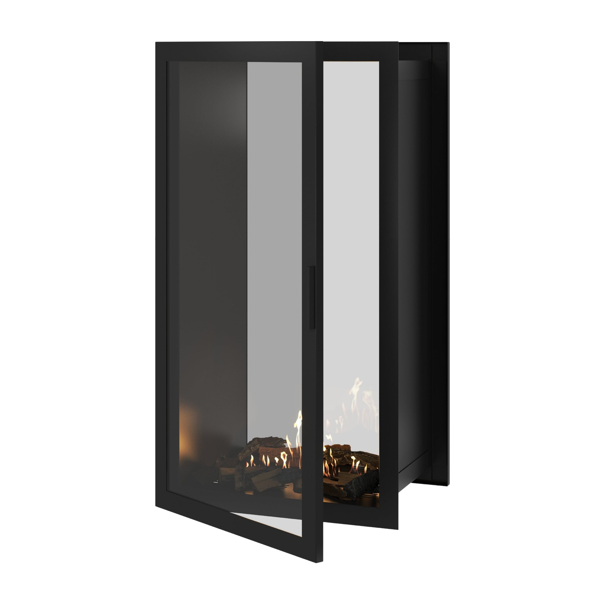 Fame Vertical Doorkijkhaard Met Volle Glas 70 x 140 cm – afbeelding 1