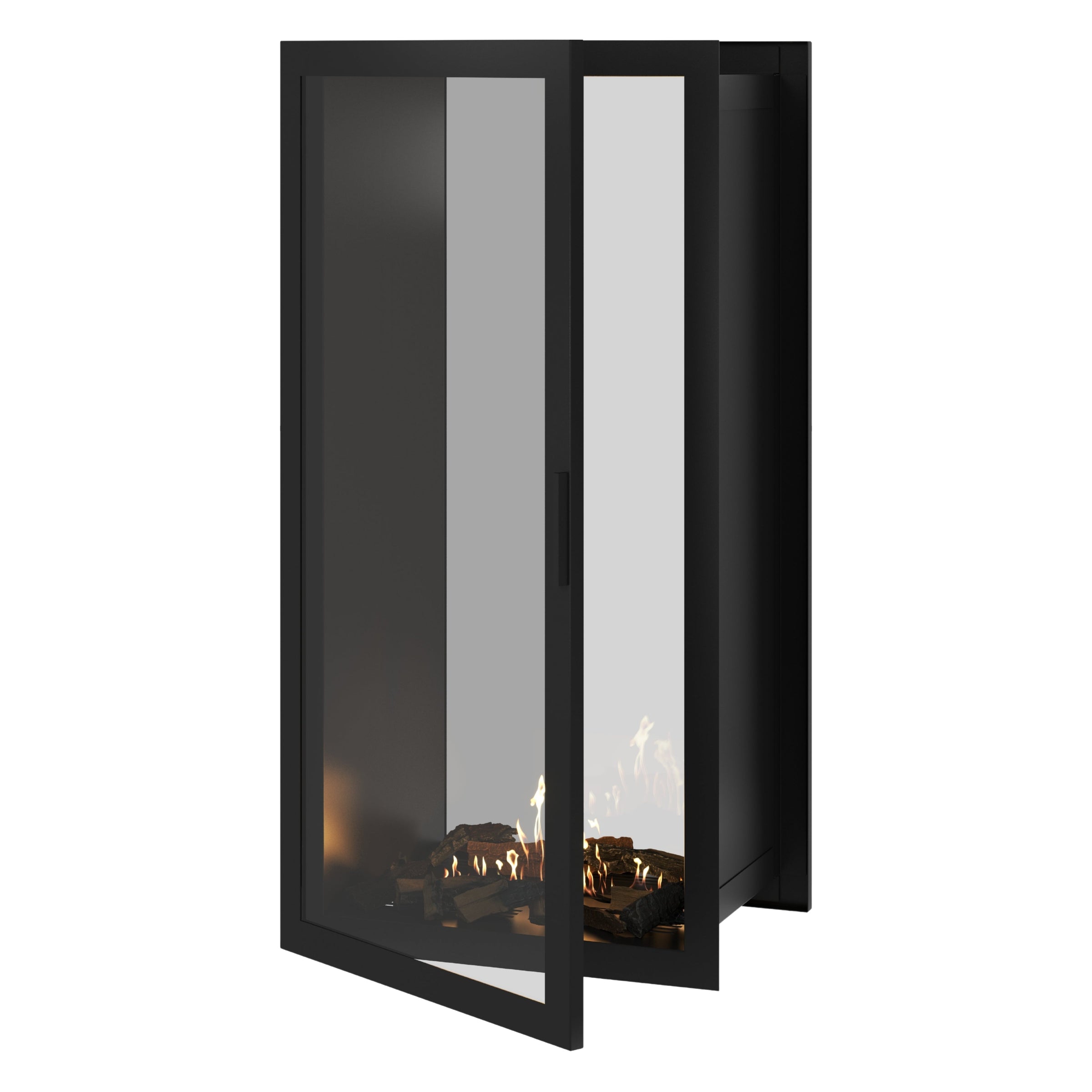 Fame Vertical Doorkijkhaard Met Volle Glas 70 x 180 cm – afbeelding 1