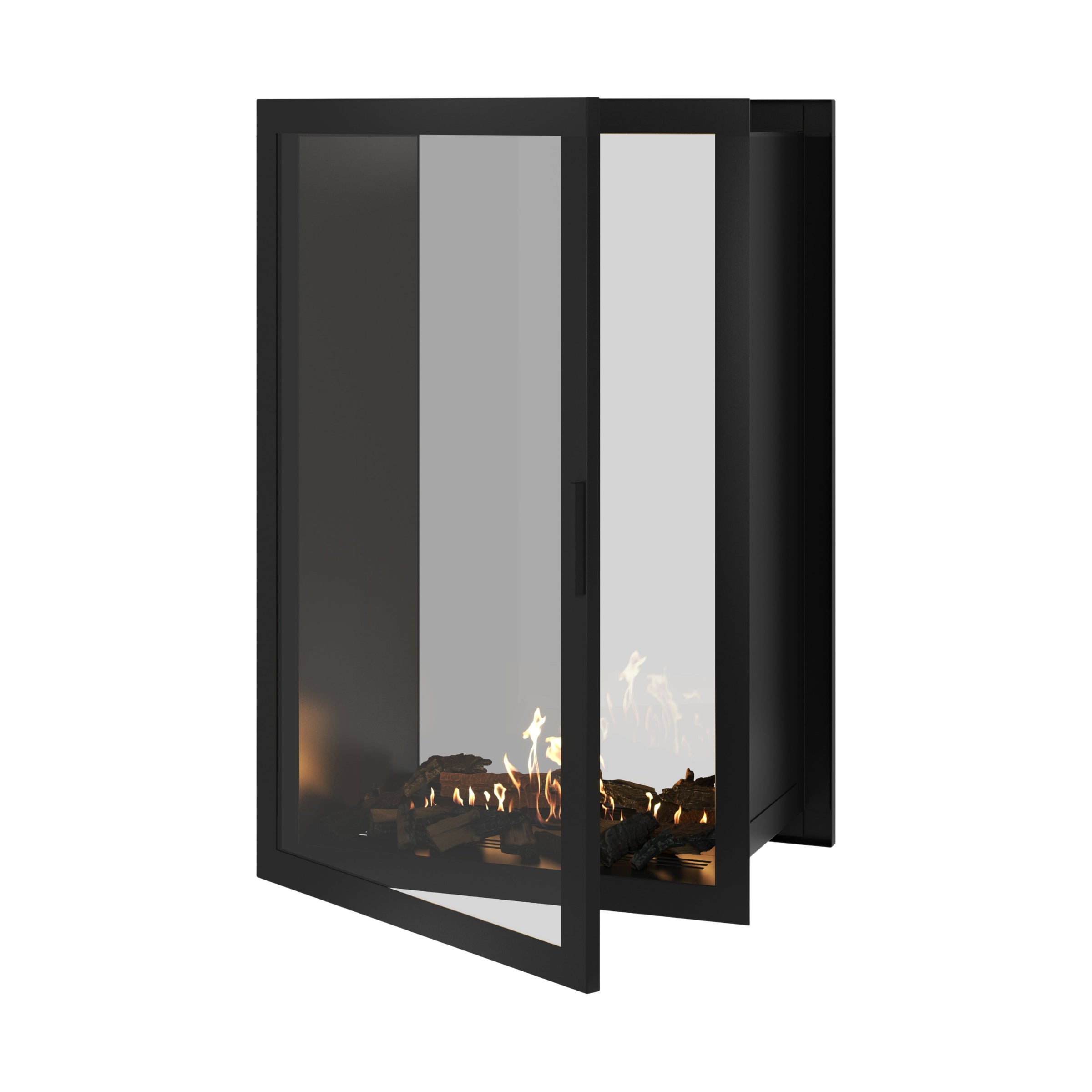 Fame Vertical Doorkijkhaard Met Volle Glas 80 x 120 cm – afbeelding 1