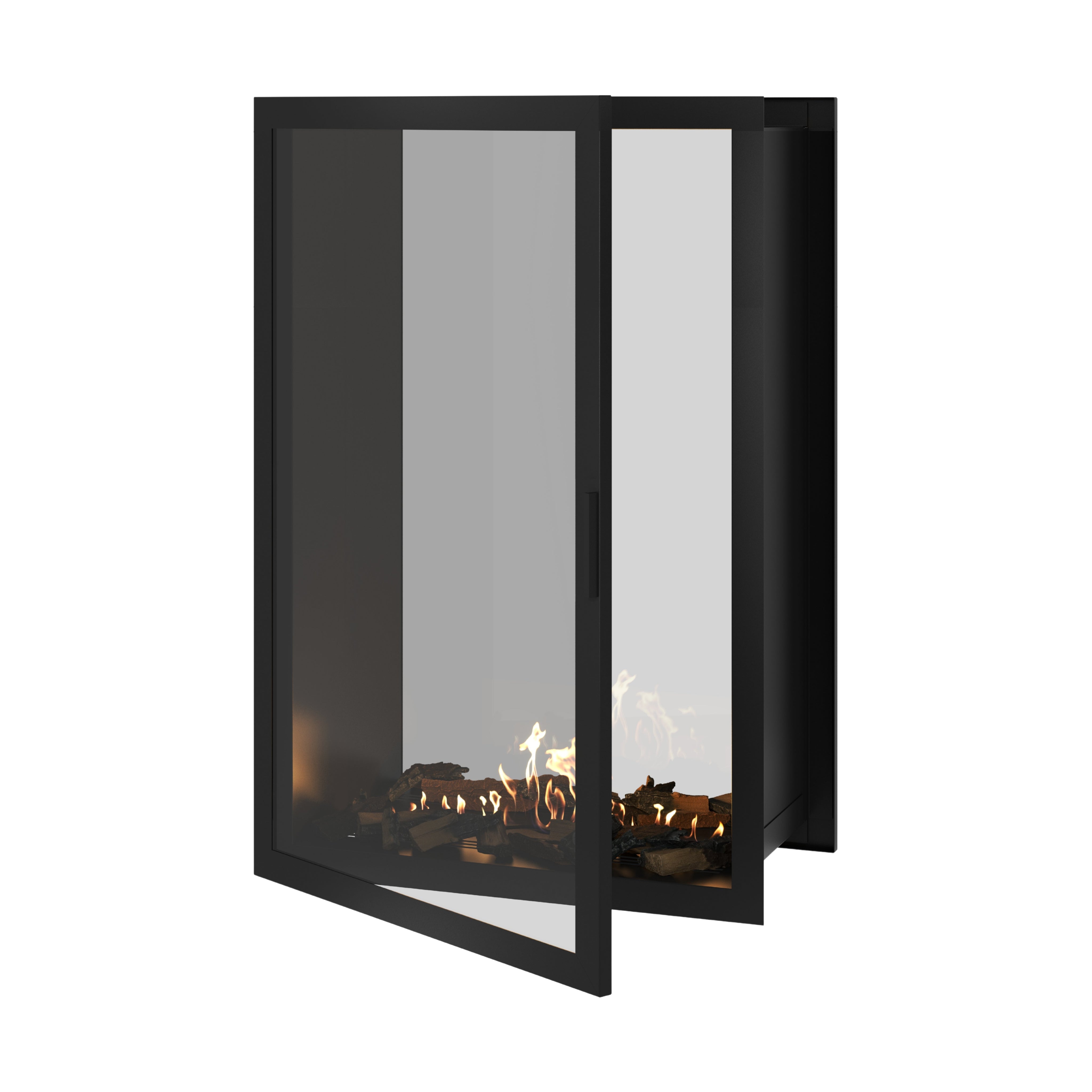 Fame Vertical Doorkijkhaard Met Volle Glas 90 x 120 cm – afbeelding 1