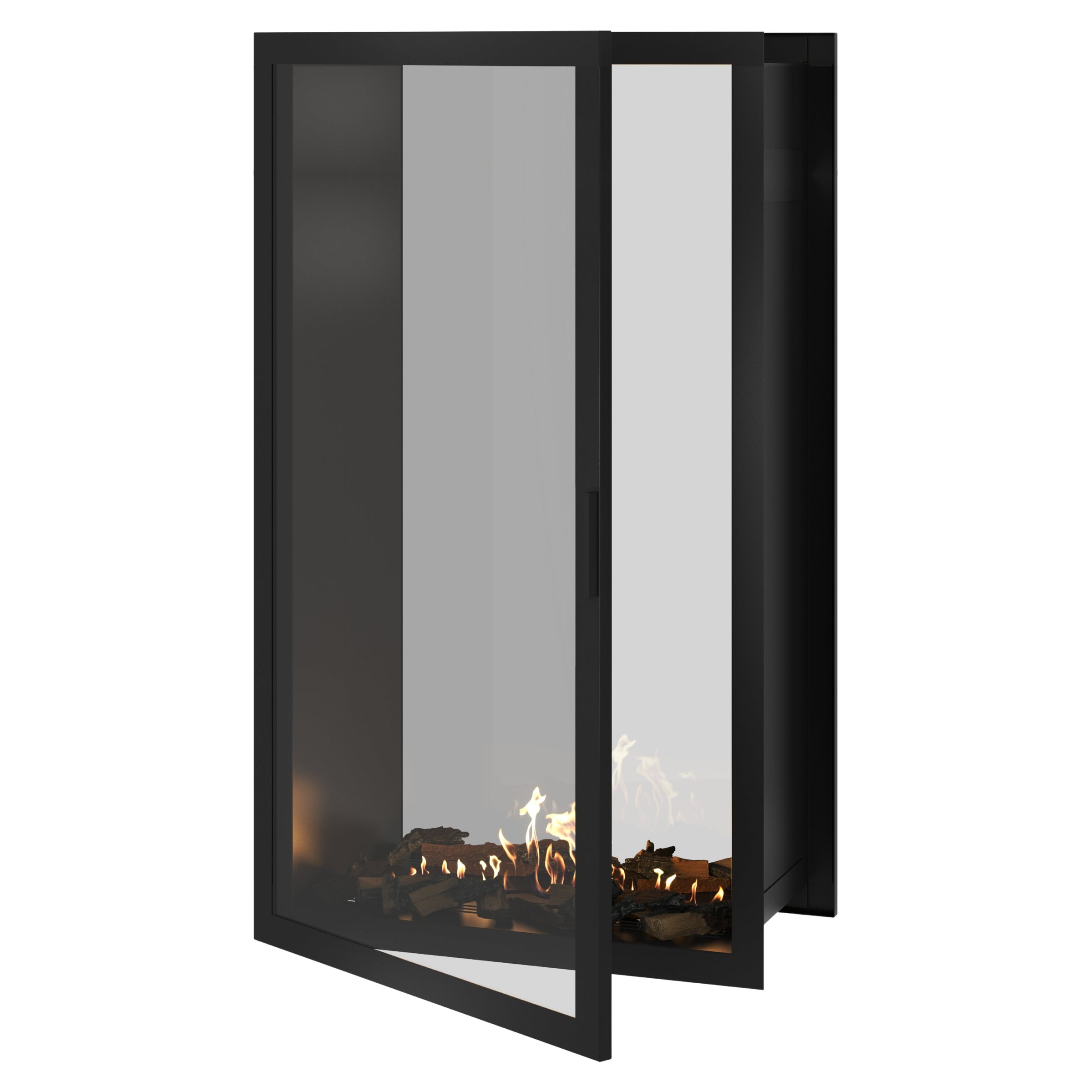 Fame Vertical Doorkijkhaard Met Volle Glas 90 x 180 cm – afbeelding 1