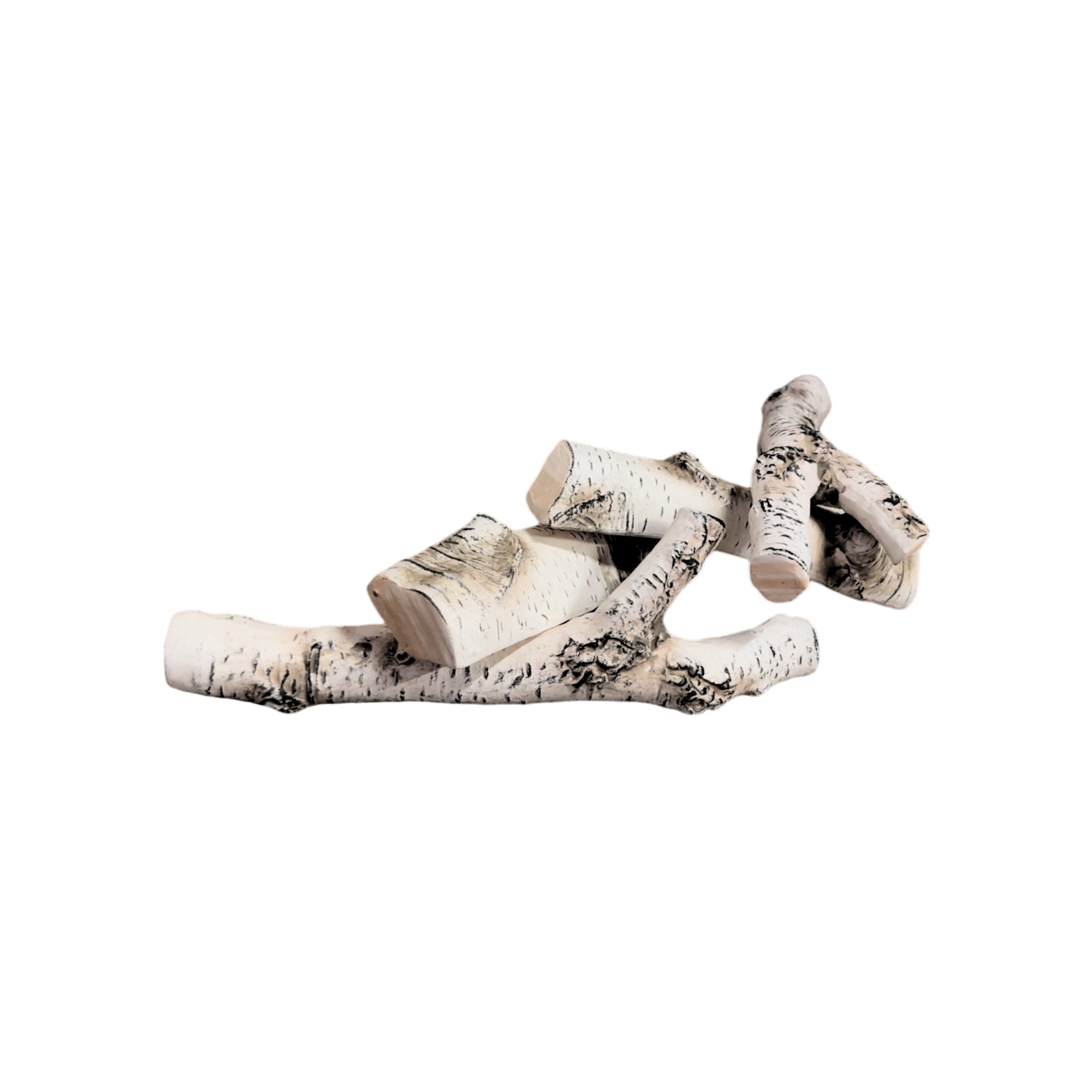 Fames Decoratieve Keramische Houtblokken 4-delig – afbeelding 1