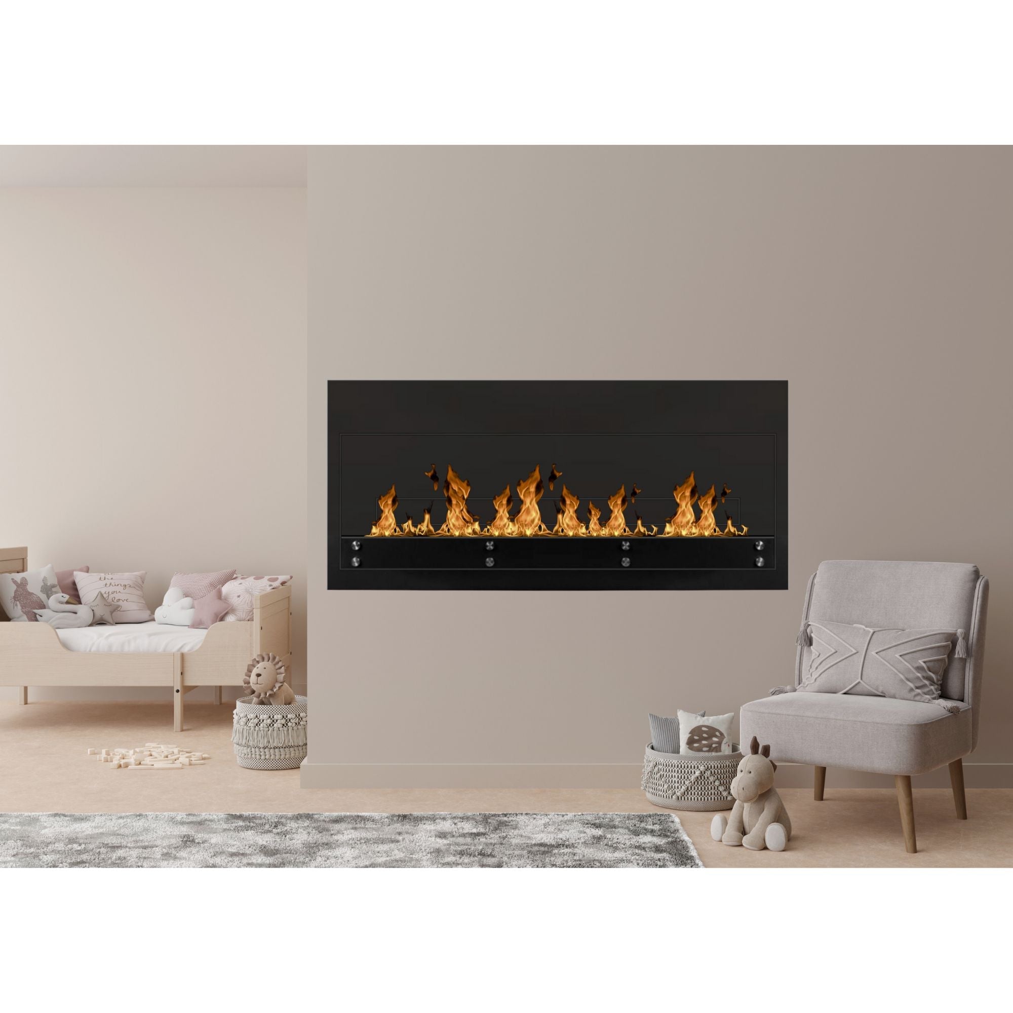 Fudi Zwart Bio Ethanol Wandhaard 154 cm – afbeelding 3