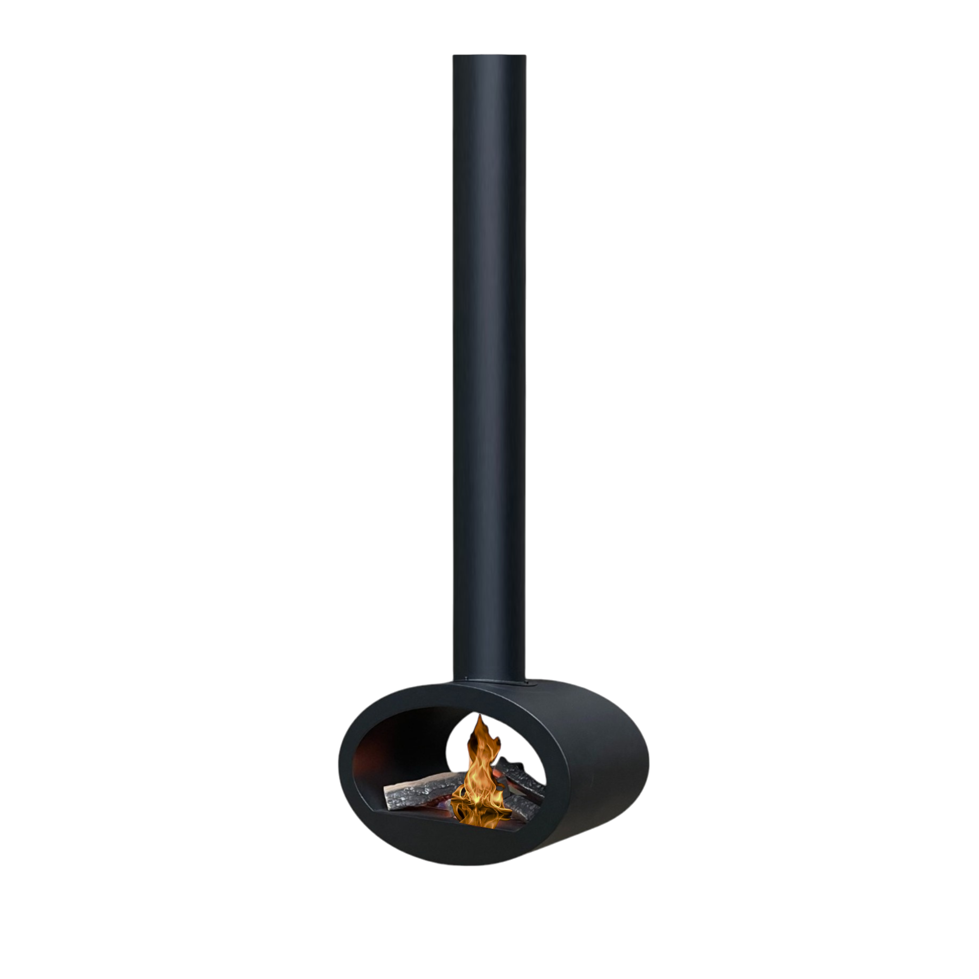 Render van cilinder plafondhaard D65