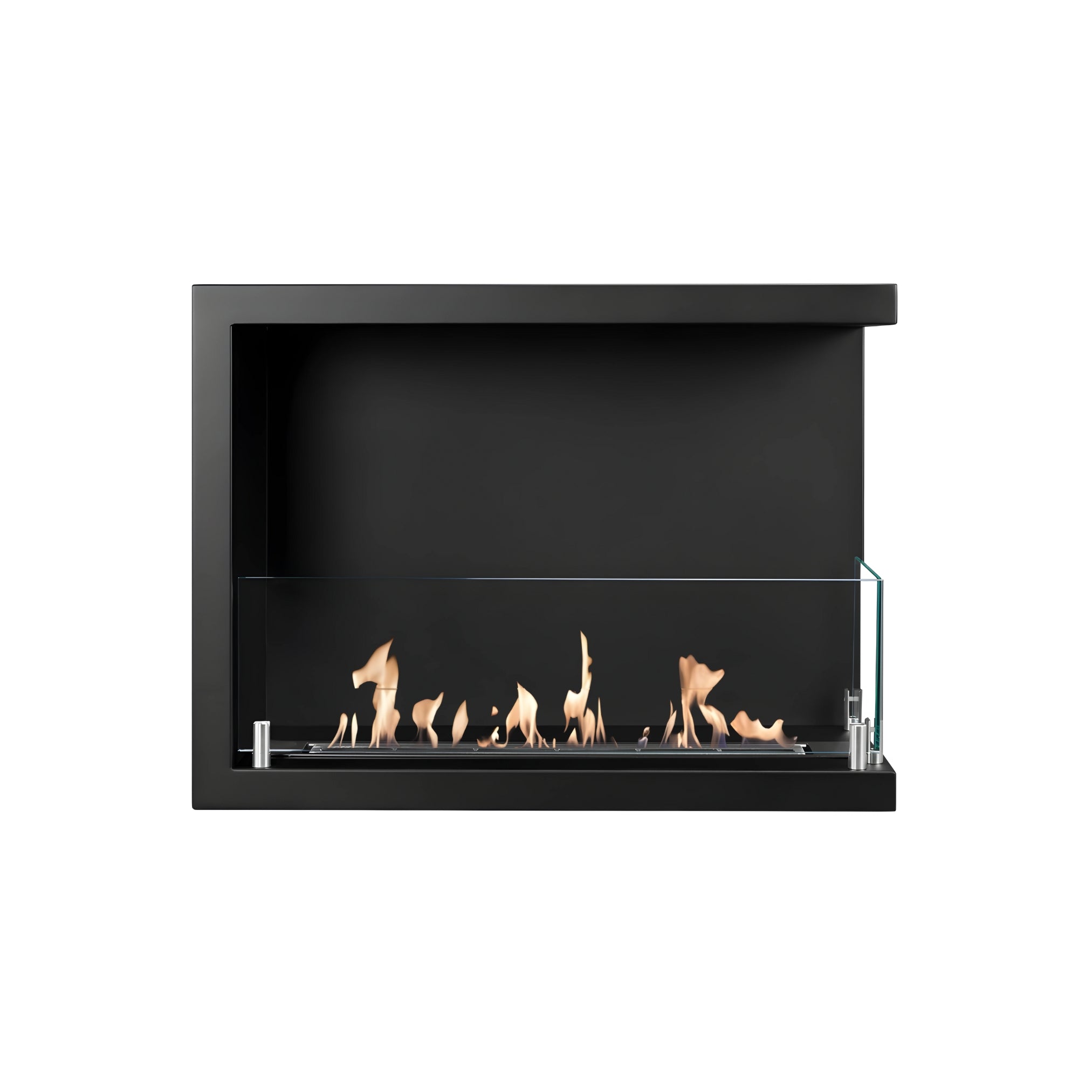 Bio Ethanol Inbouwhoekhaard Rechts 70 cm – afbeelding 1