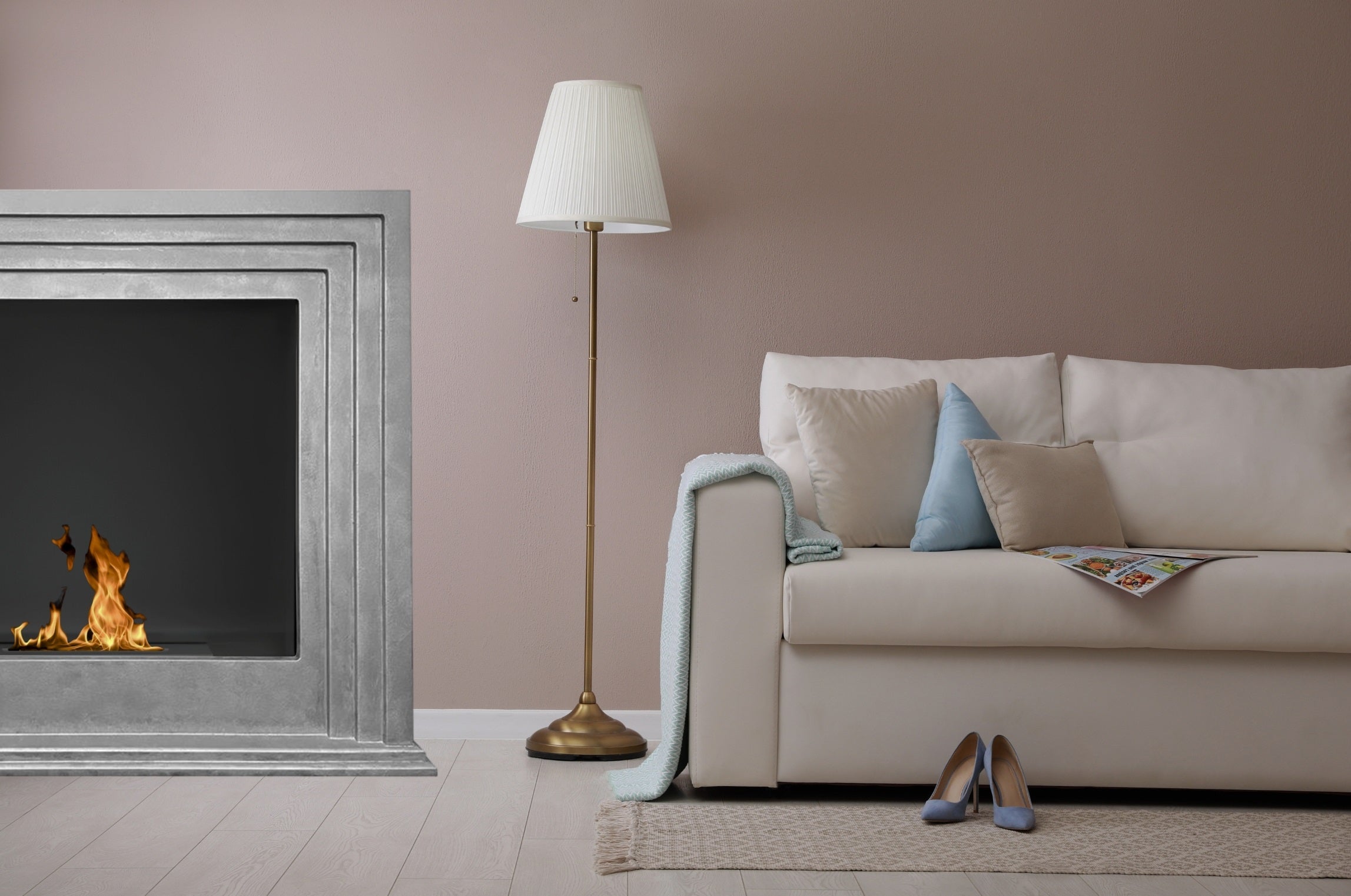 Lofta Beton Bio Ethanol Vrijstaand Haard 121 cm