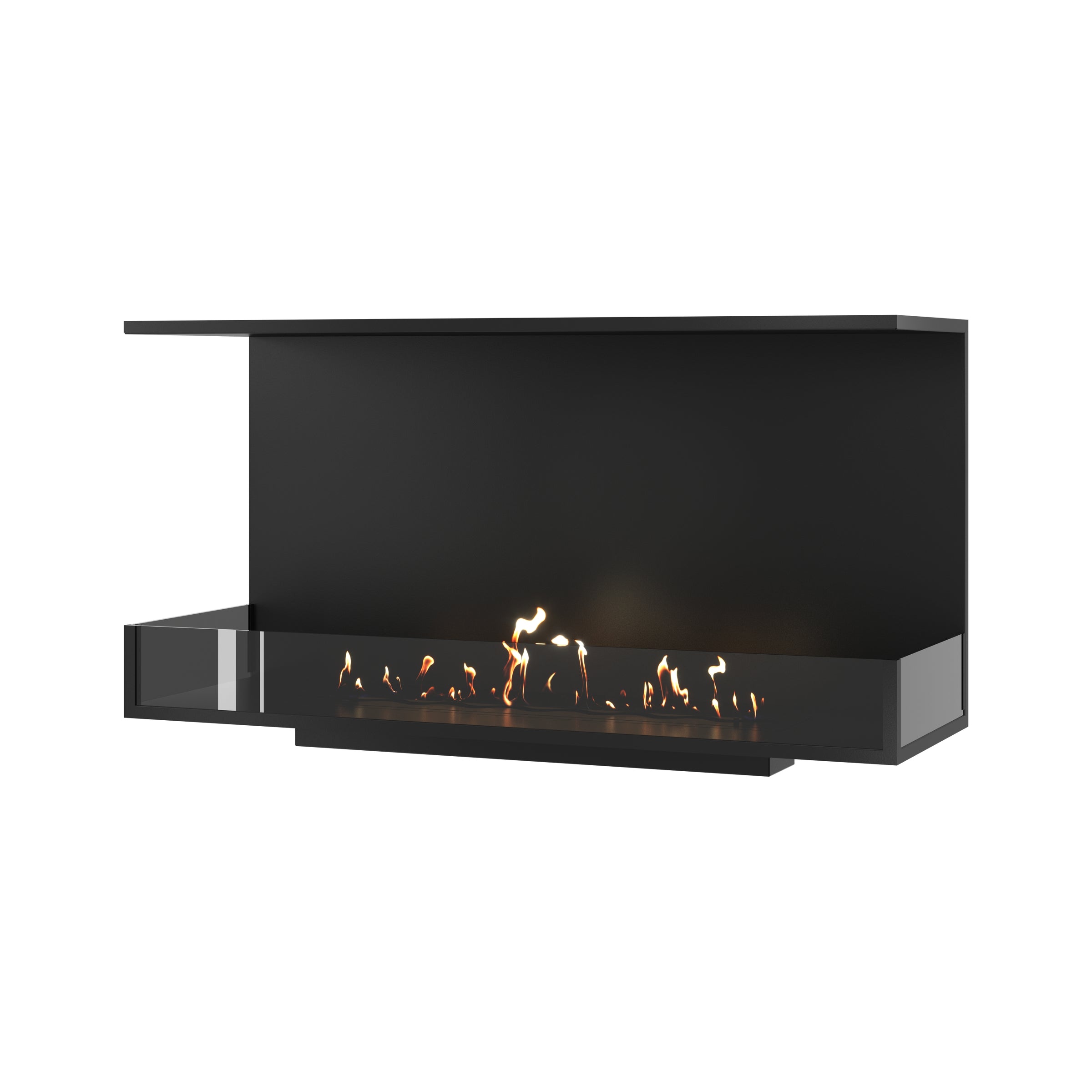 Made Driezijdig Inbouwhaard 120 cm