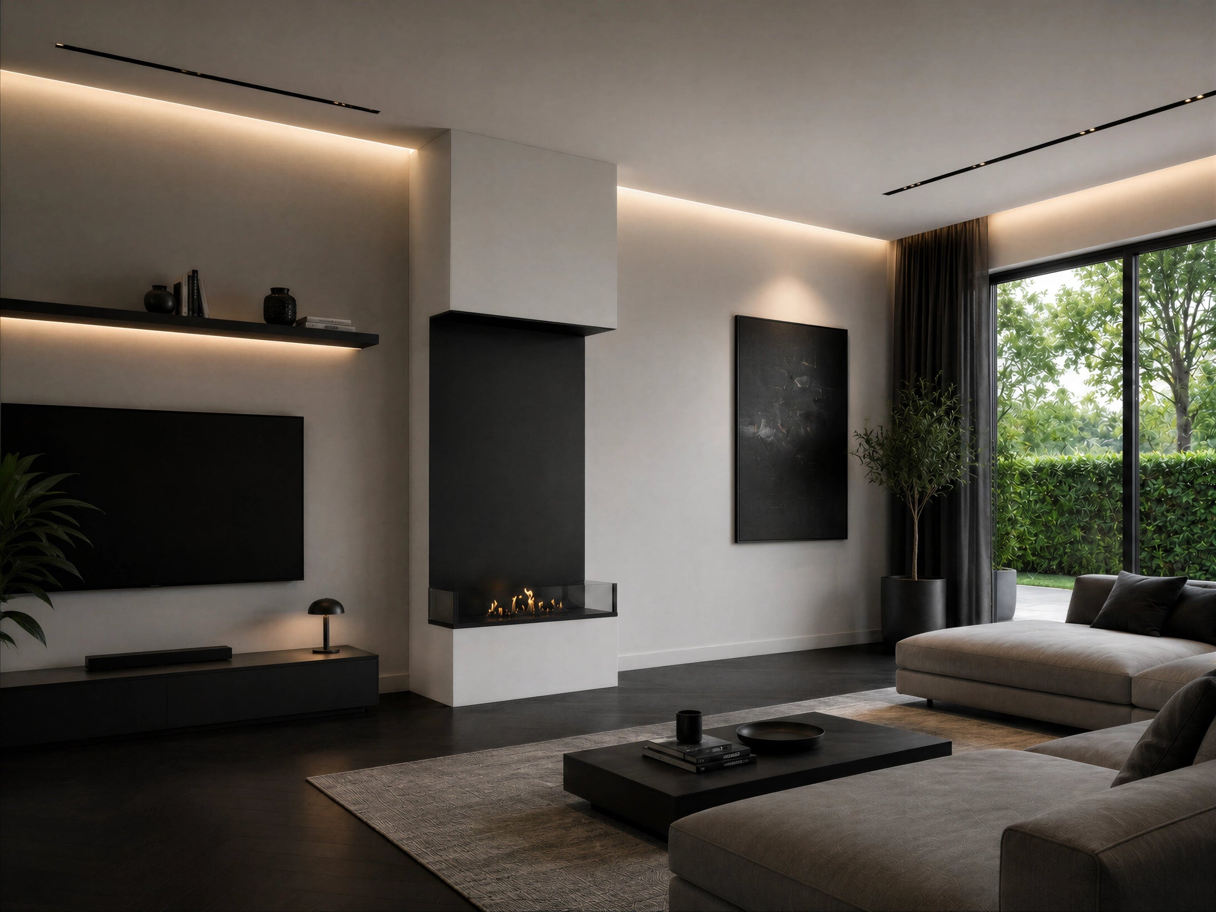 Made Driezijdig Vertical Roomdivider Laag Glas 60 x 100 cm – afbeelding 2