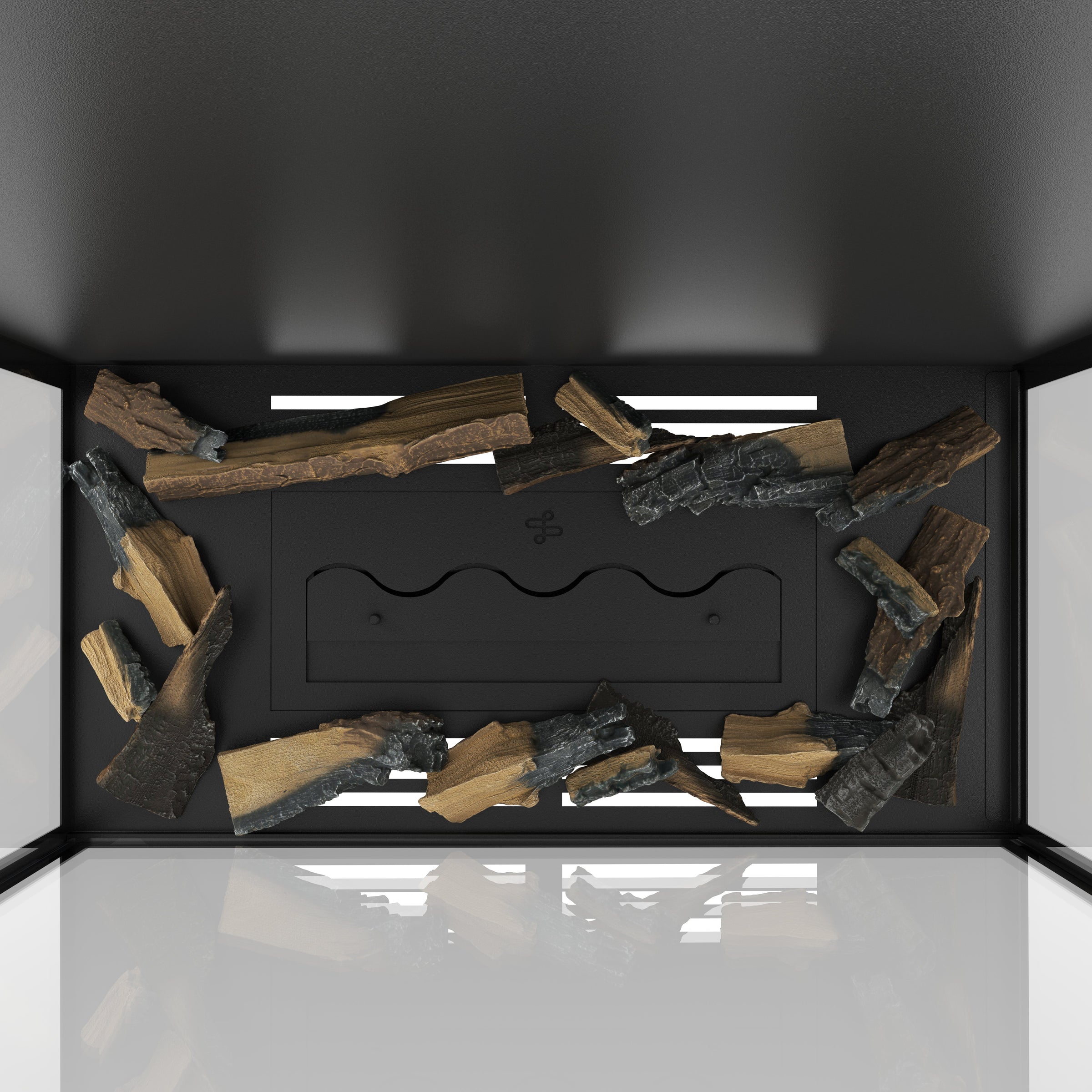 Made Driezijdig Vertical Roomdivider Volle Glas 70 x 100 cm