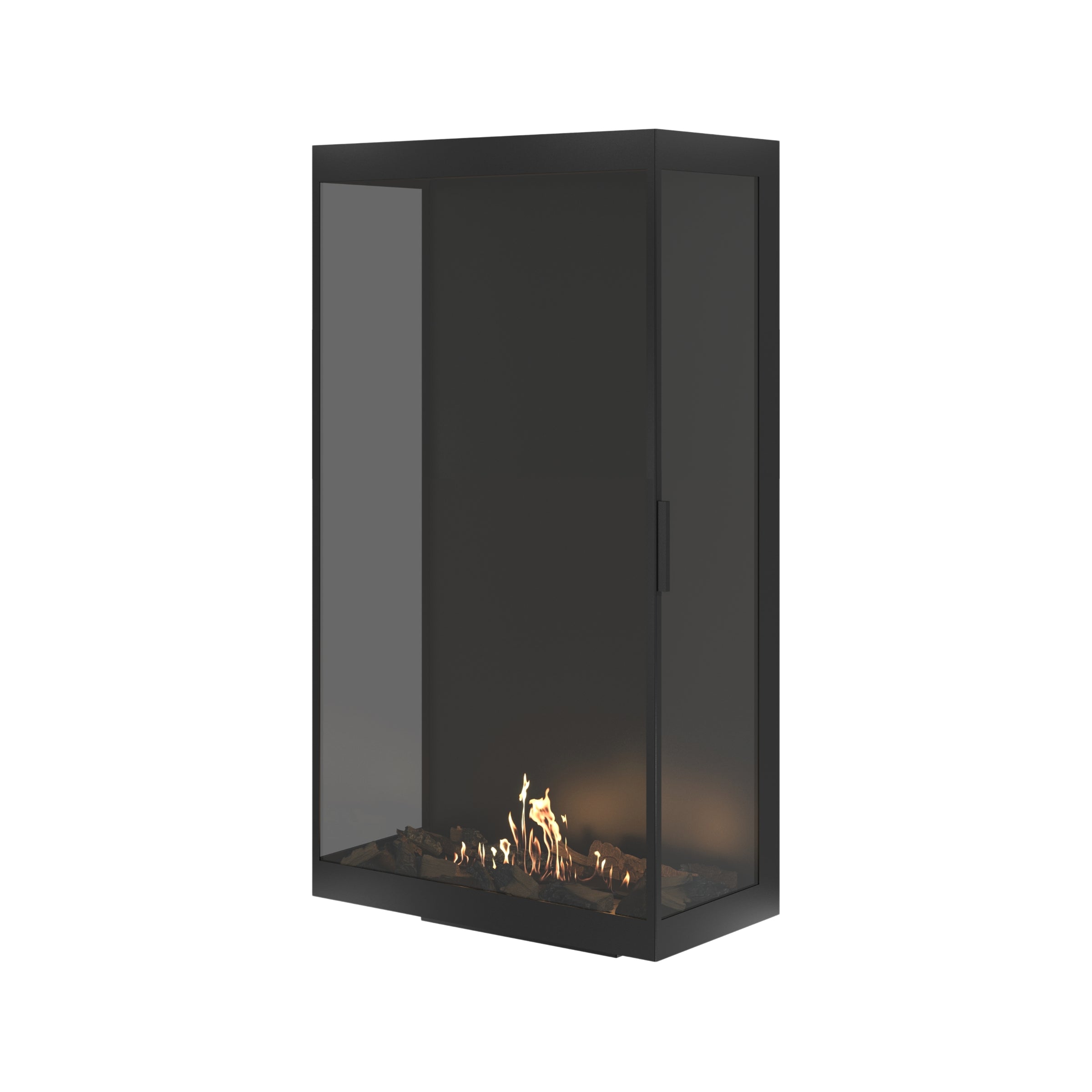 Made Driezijdig Vertical Roomdivider Volle Glas 80 x 140 cm