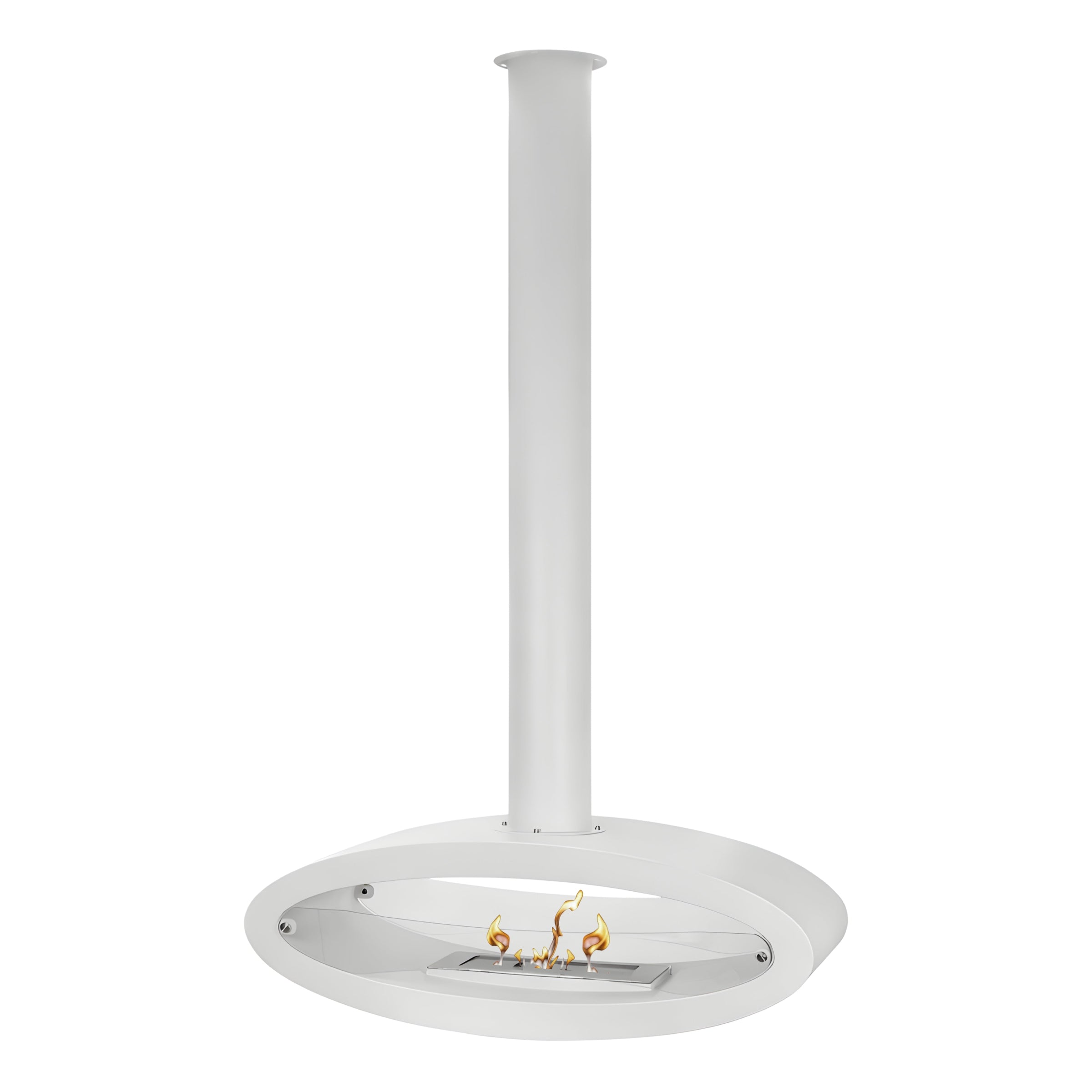 Witte cilinder plafondhaard 112 cm