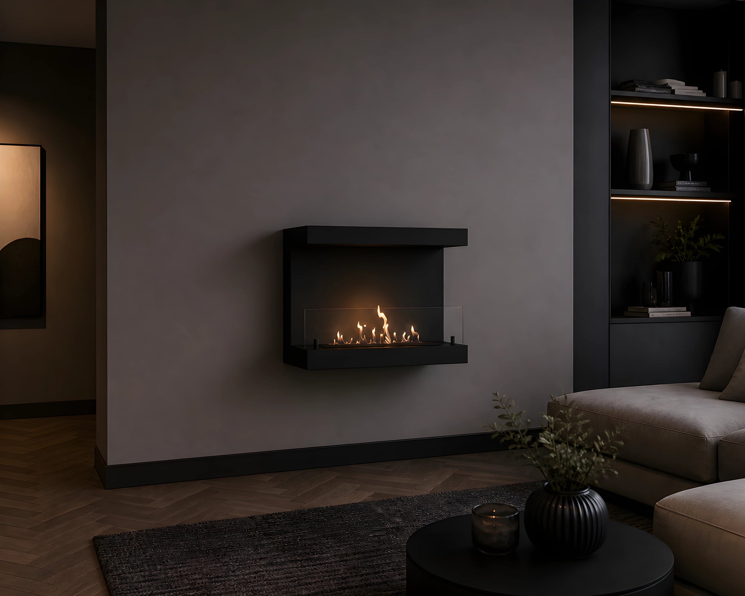 Manche Box Wandhaard Zwart 80 cm – afbeelding 4