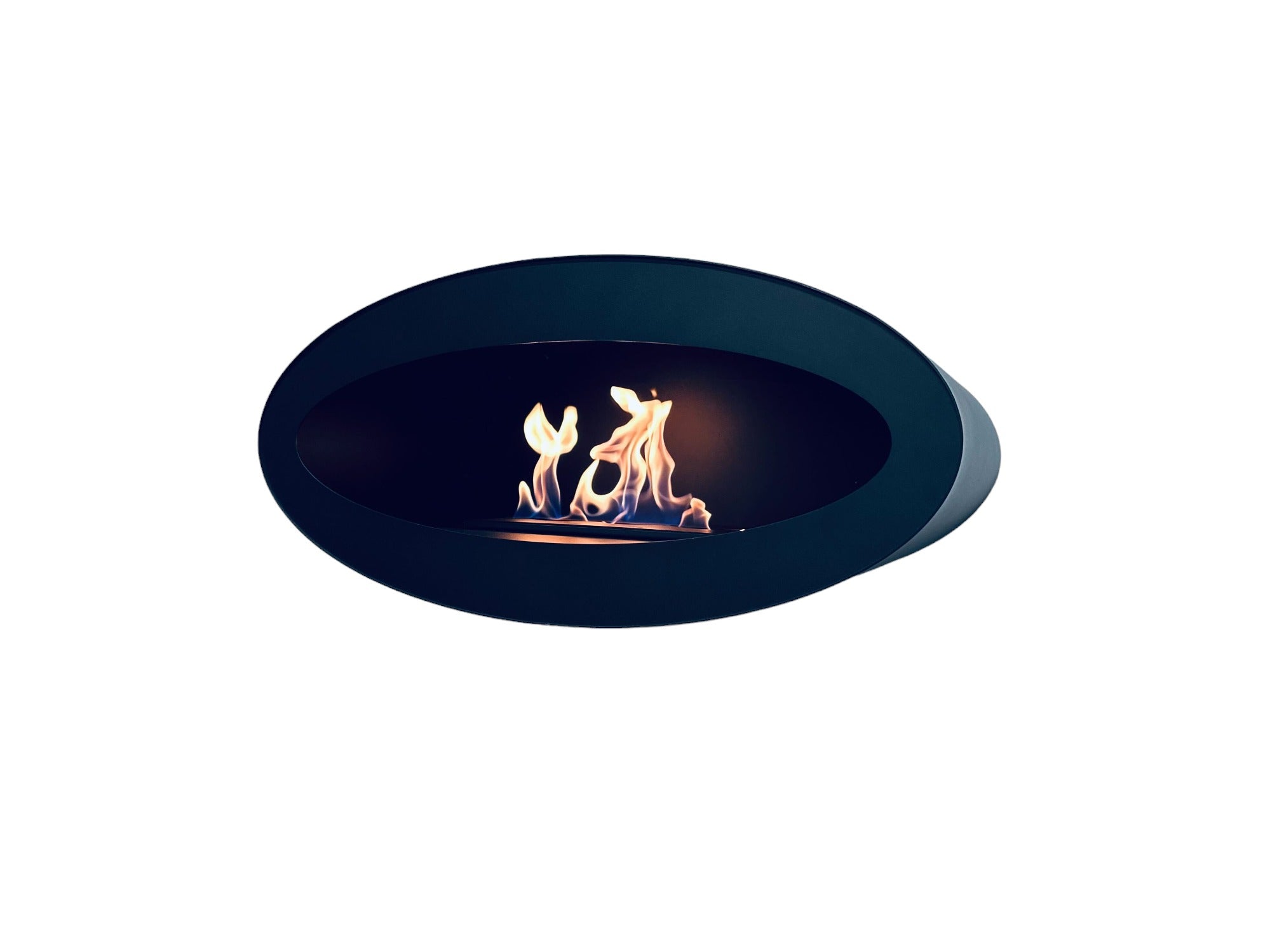 Merra Zwarte Bio-Ethanol Wandhaard 80 cm – afbeelding 2