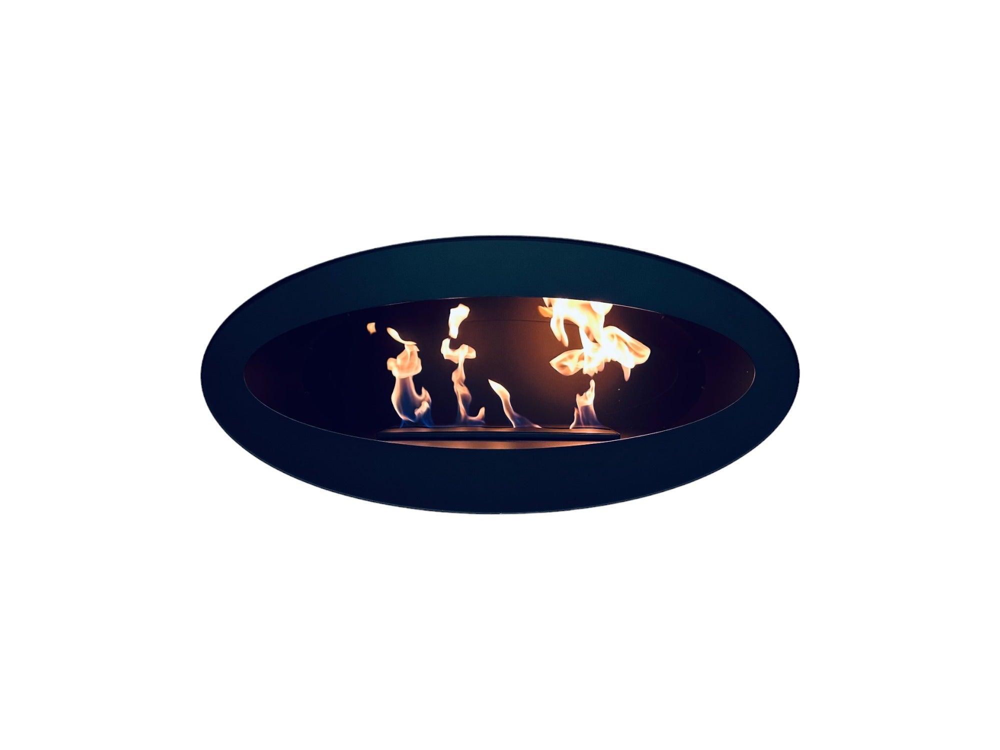 Merra Zwarte Bio-Ethanol Wandhaard 80 cm – afbeelding 1