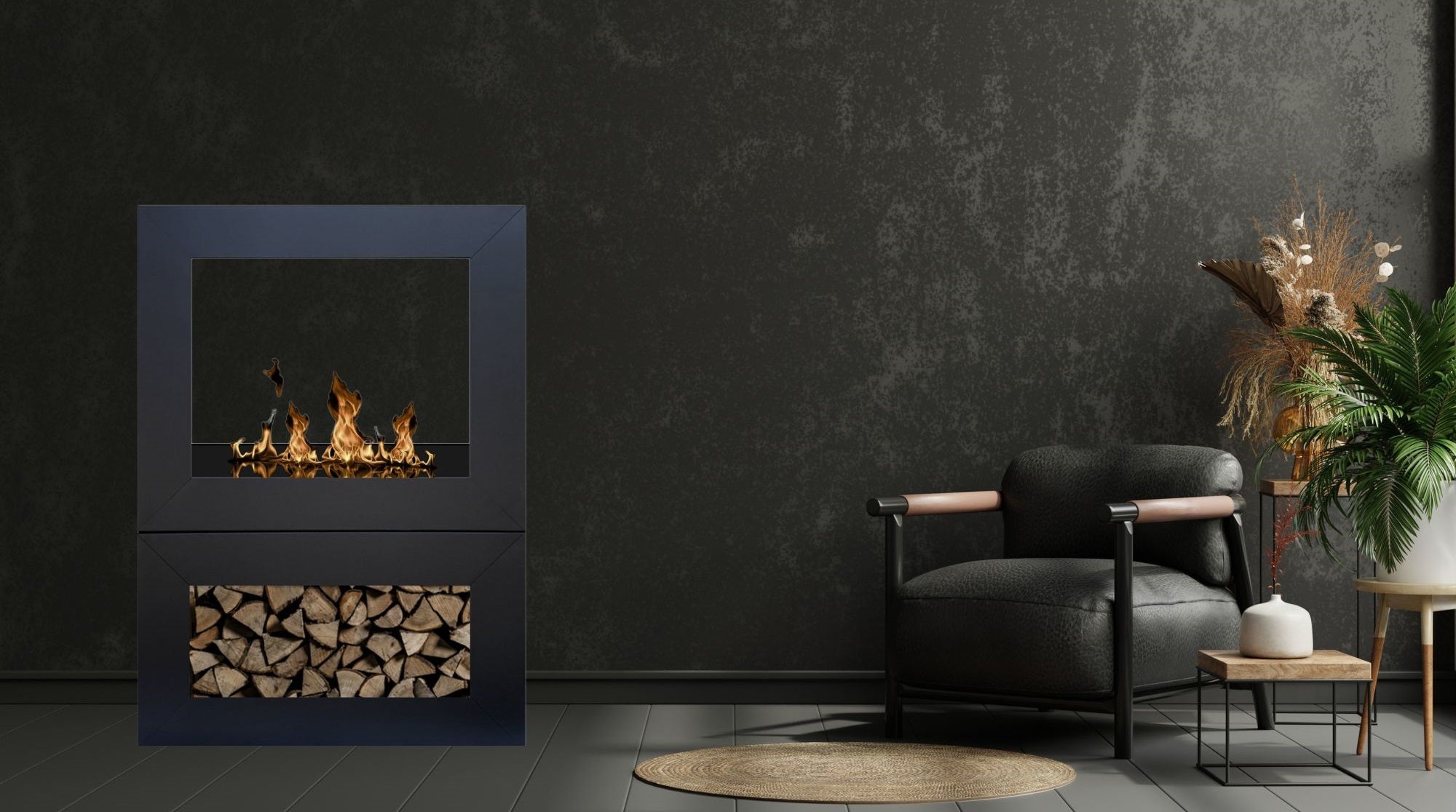 Moolda Bio Ethanol Vrijstaand Haard H100 cm – afbeelding 3