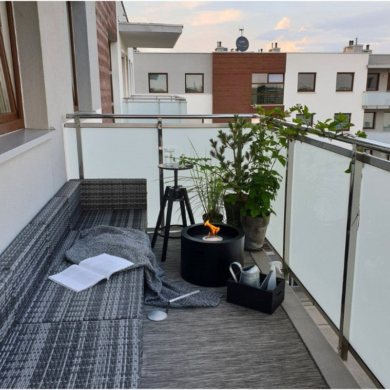 Moon Zwart Bio Ethanol Vrijstaand Haard D47 cm – afbeelding 3