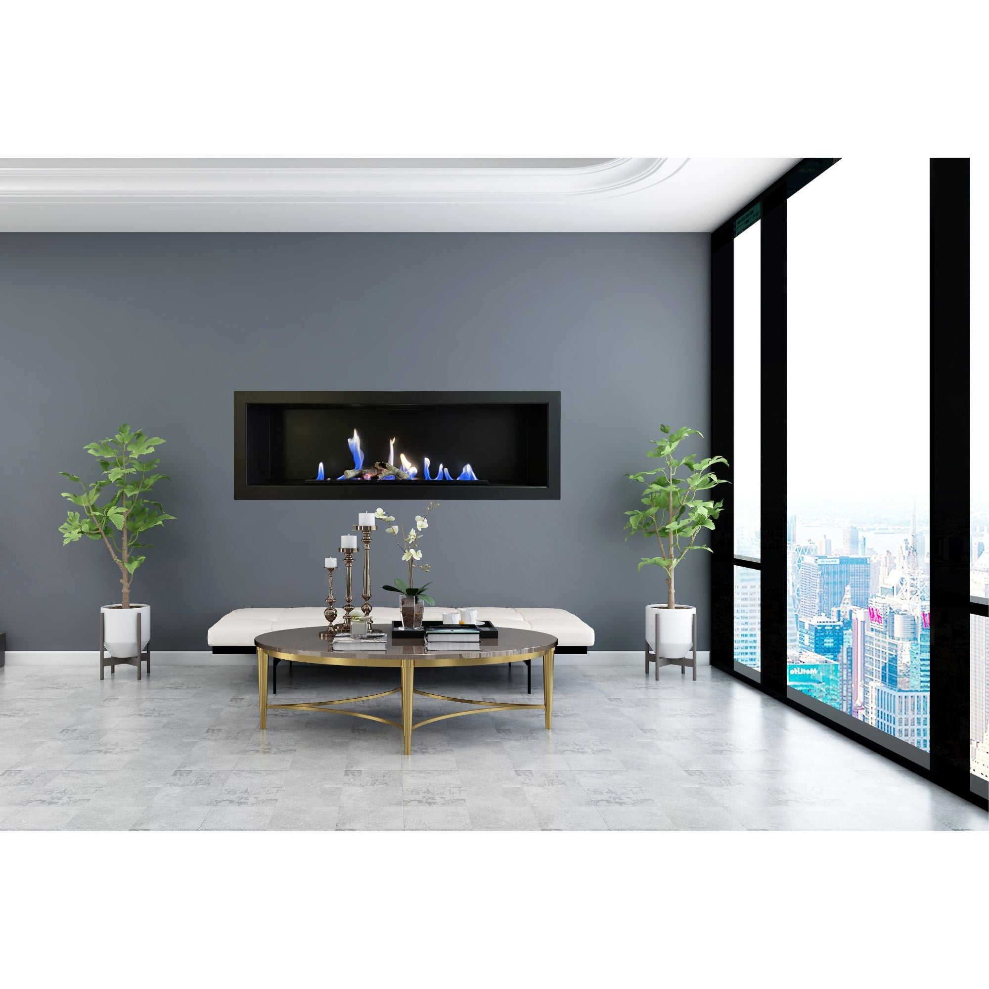 Pele Bio Ethanol Wandhaard 120 cm – afbeelding 2
