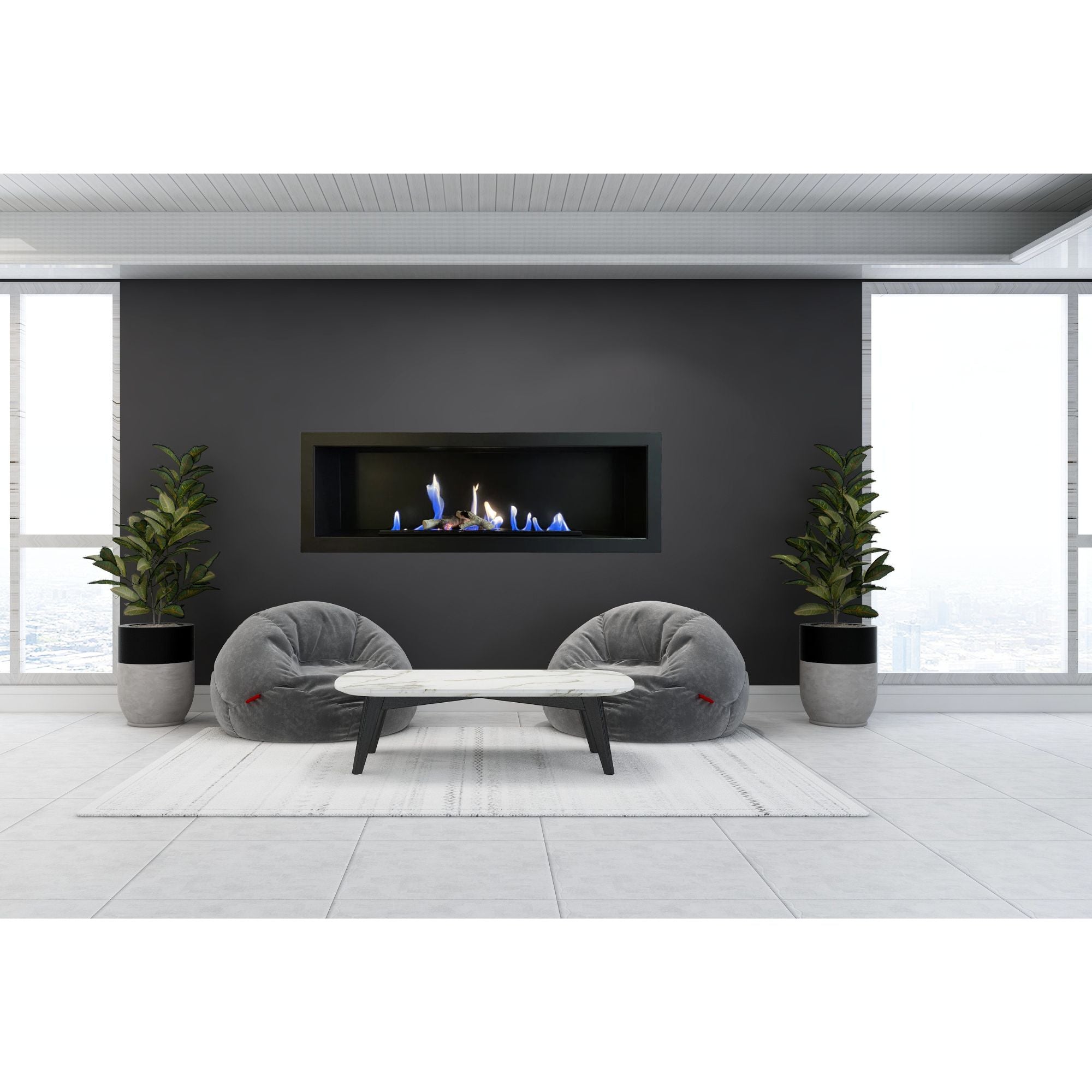 Pele Bio Ethanol Wandhaard 120 cm – afbeelding 4