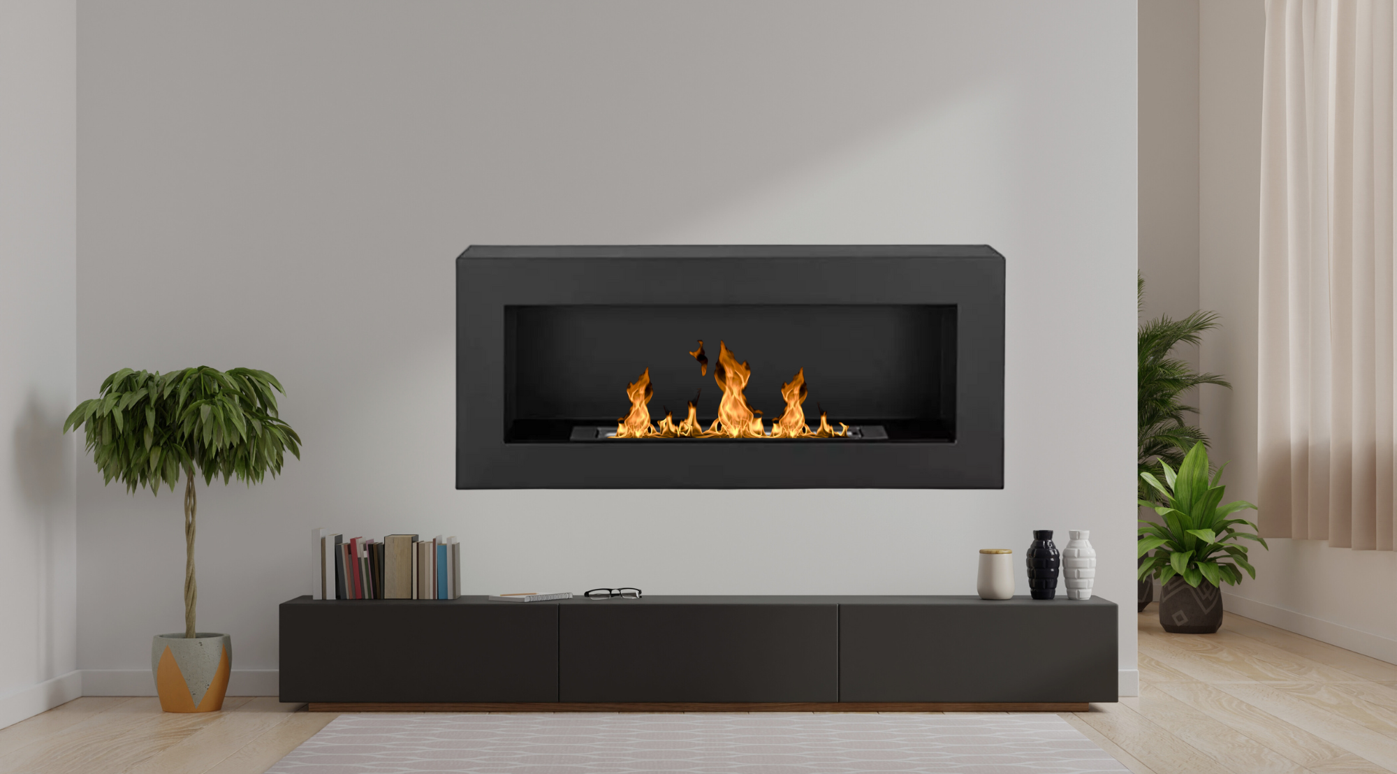Reo BOX Z Bio Ethanol Wandhaard 90 cm – afbeelding 4