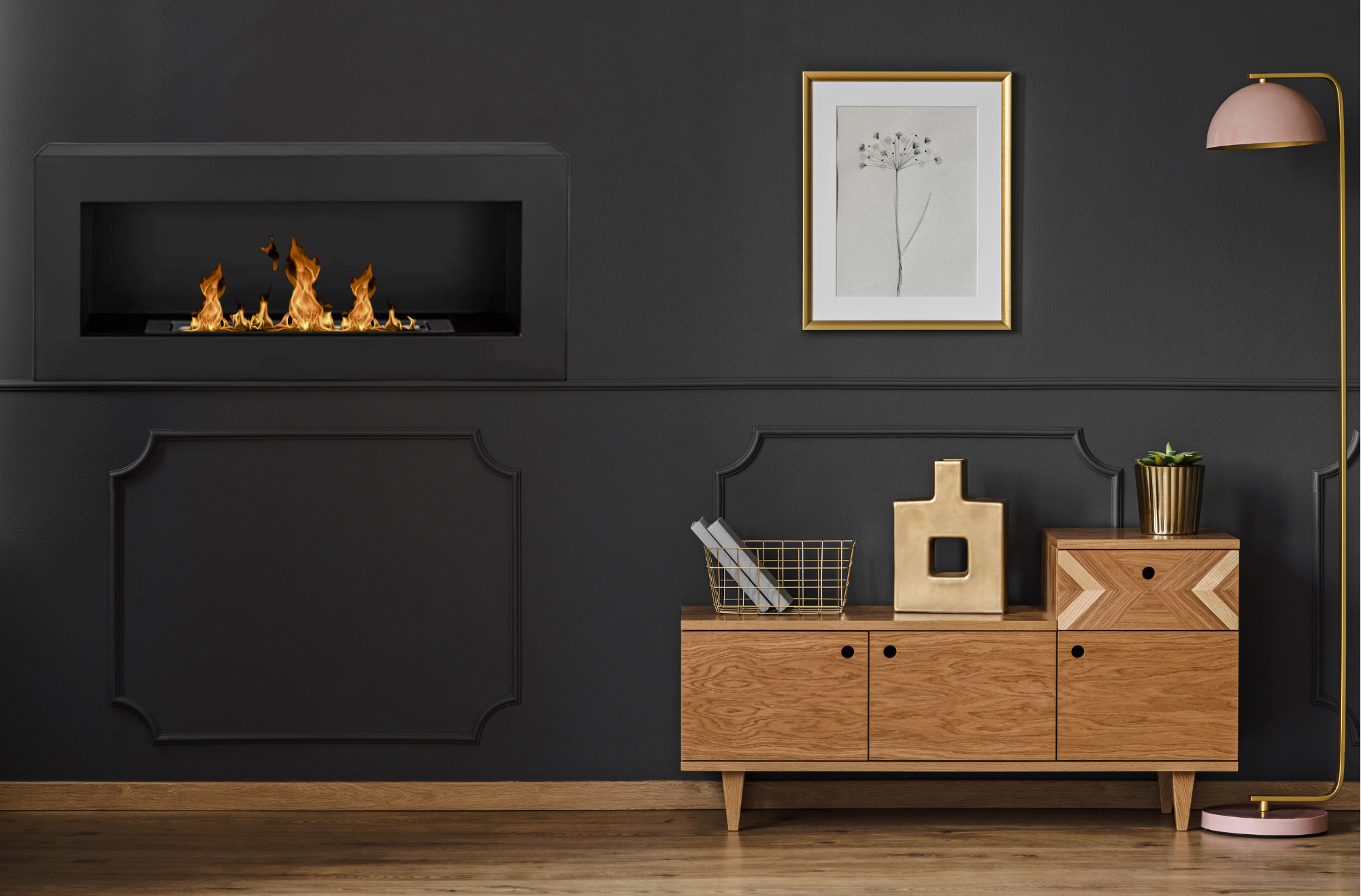 Reo BOX Z Bio Ethanol Wandhaard 90 cm – afbeelding 5