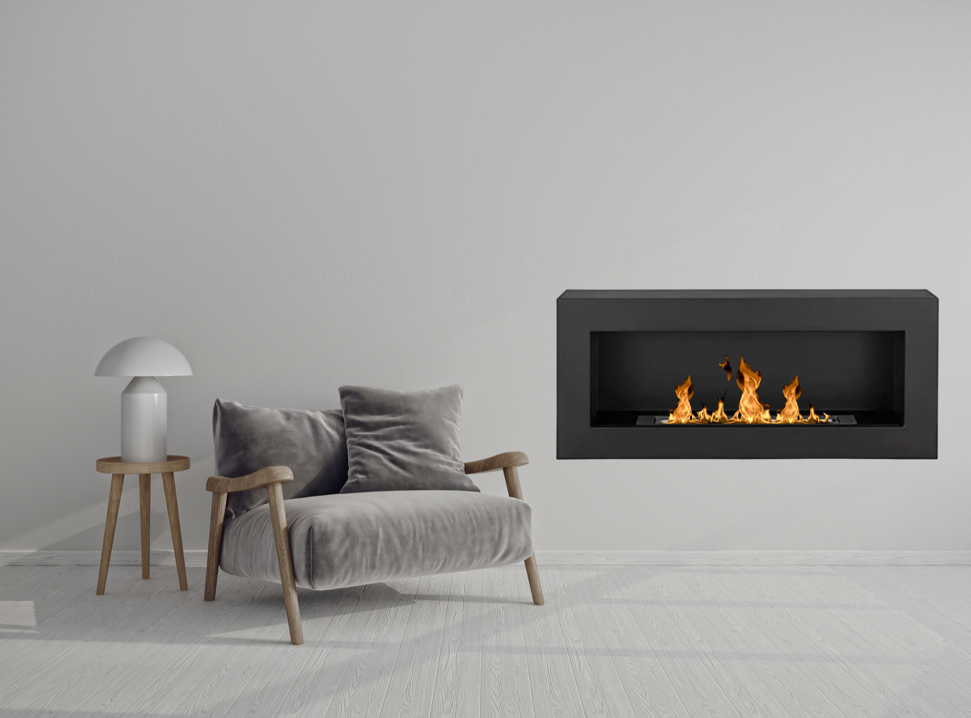Reo BOX Z Bio Ethanol Wandhaard 90 cm – afbeelding 2