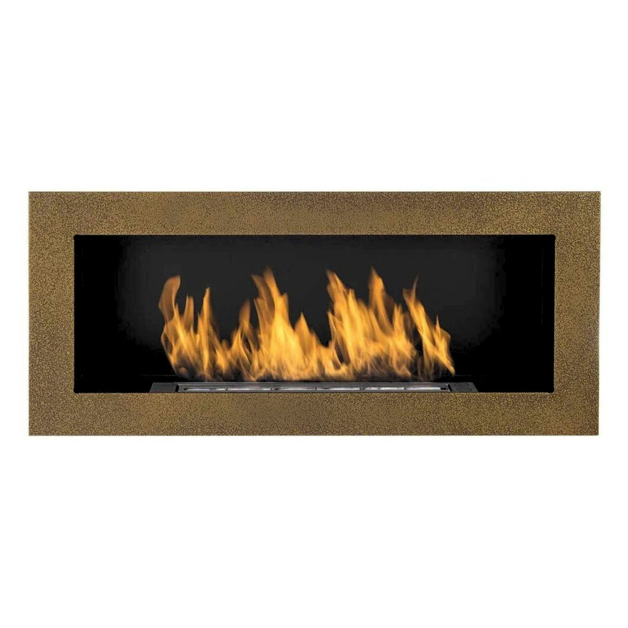 Rea Goudkleurig Bio ethanol Inbouw - Wandhaard 90 cm – afbeelding 1