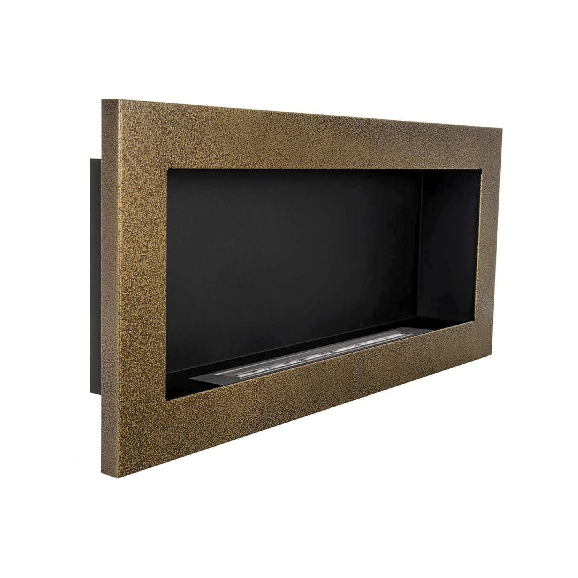 Rea Goudkleurig Bio ethanol Inbouw - Wandhaard 90 cm – afbeelding 2